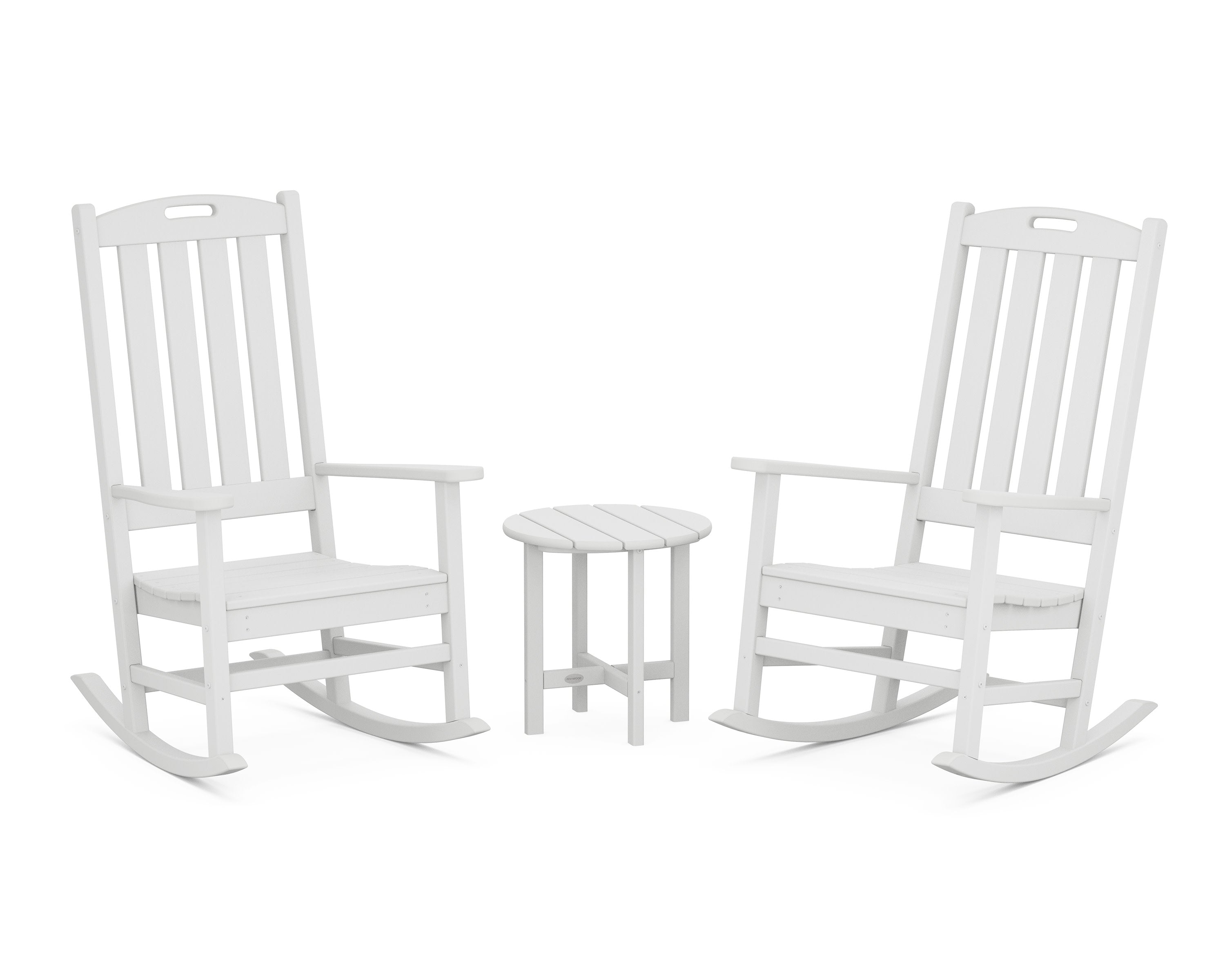 Nautical 3-Piece Porch Rocking Chair Set