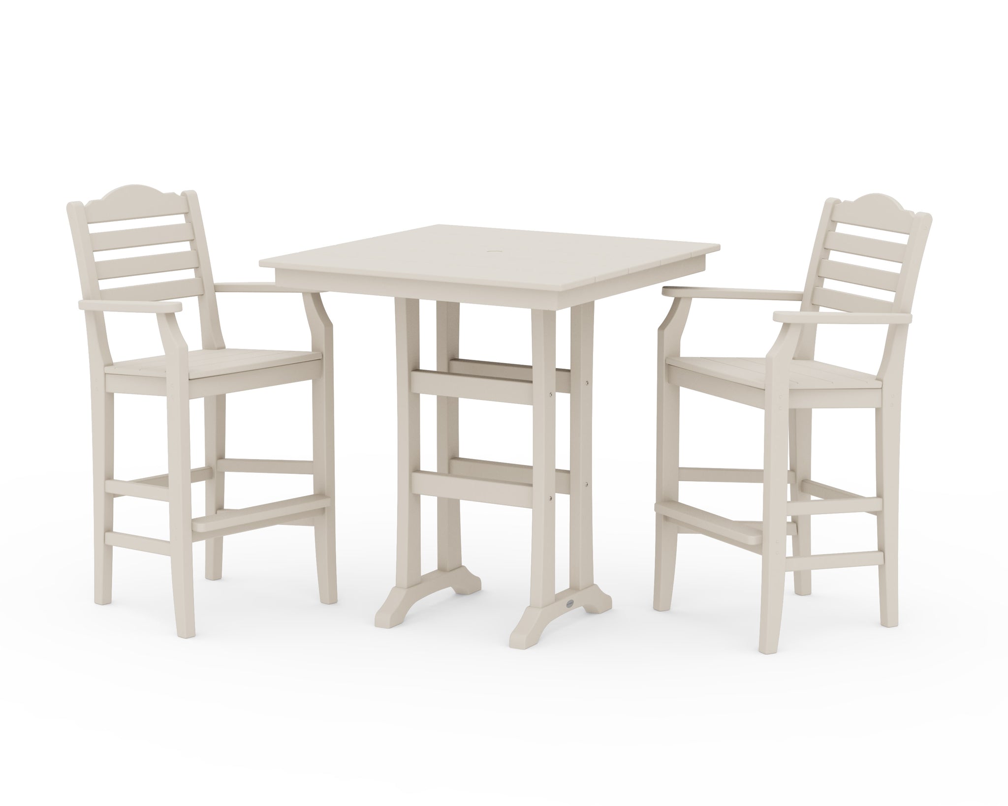 Savannah 3-Piece Farmhouse Bar Set with Trestle Legs