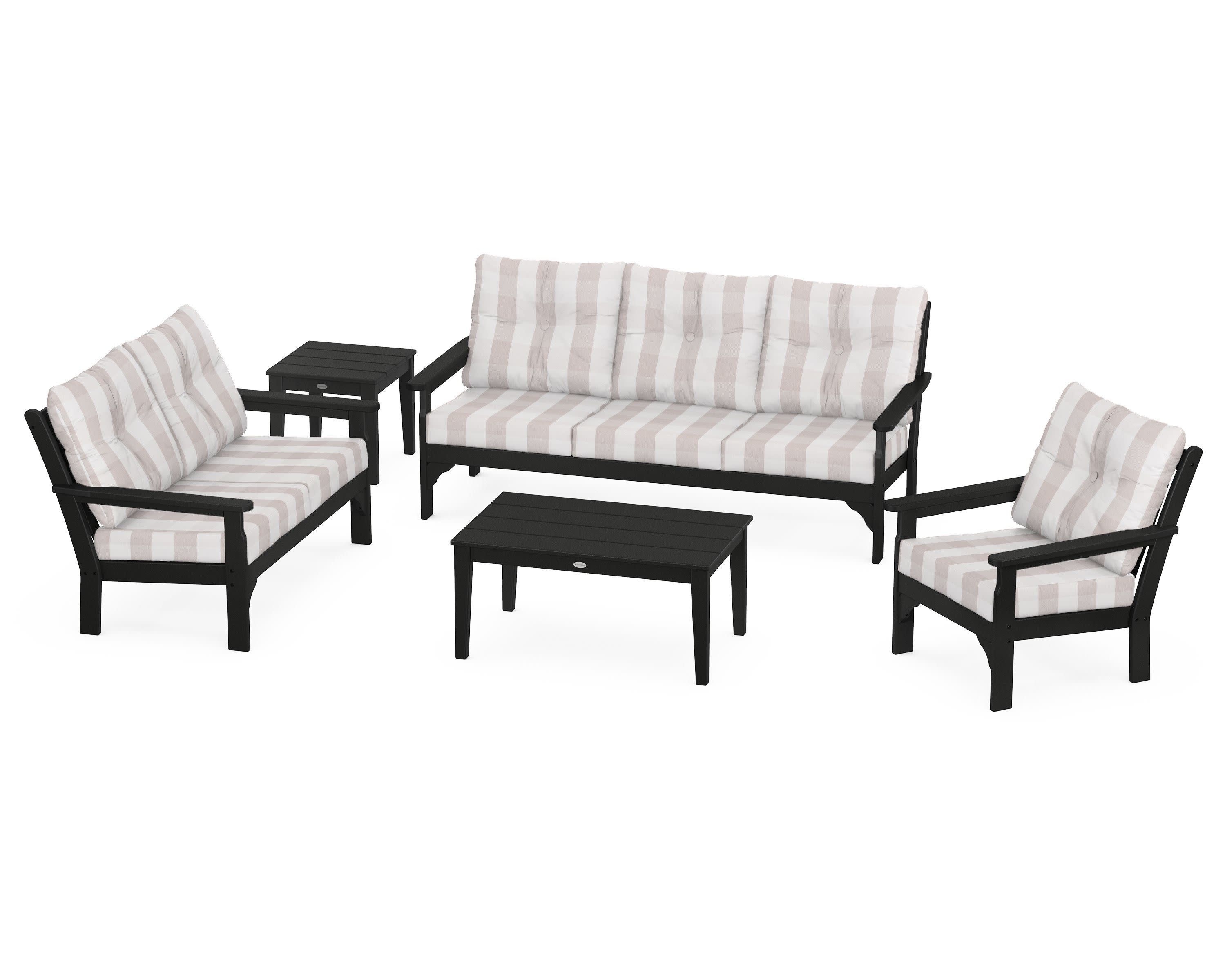 Vineyard 5 Piece Deep Seating Set