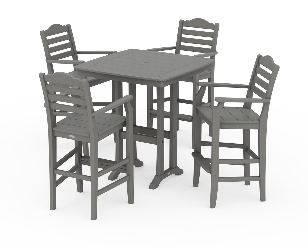 Savannah 5-Piece Bar Set with Trestle Legs