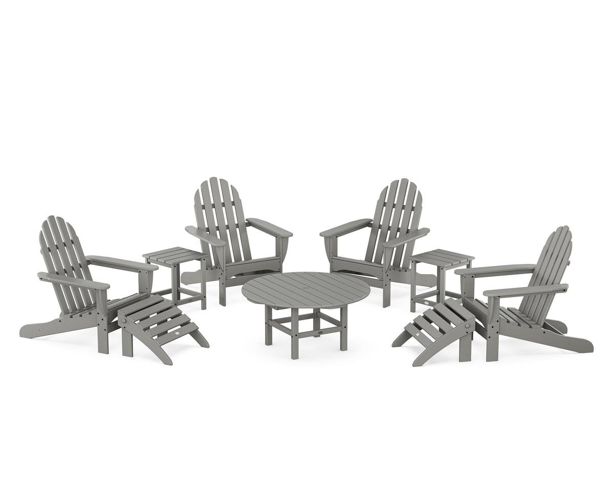 Classic Adirondack Chair 9-Piece Conversation Set