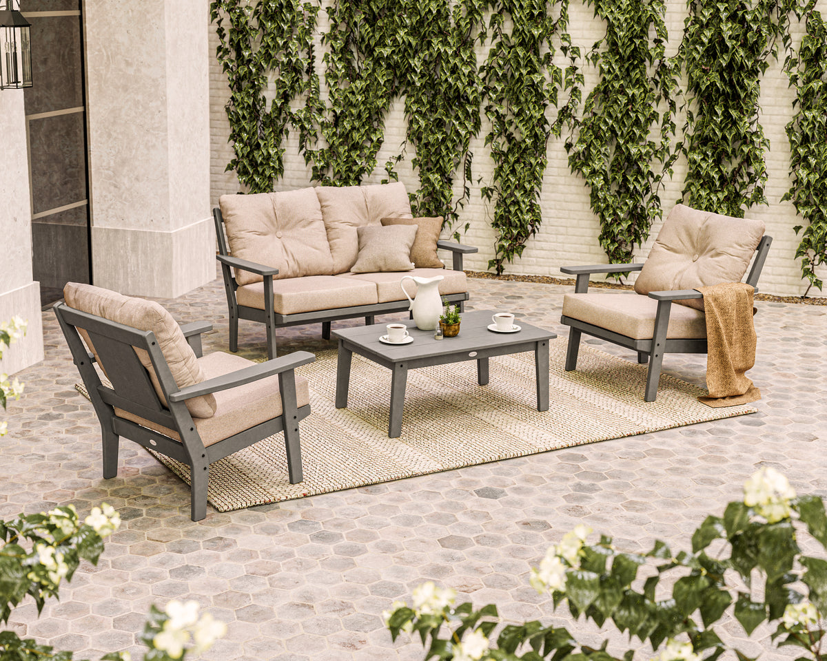 Prairie 4-Piece Deep Seating Set with Loveseat