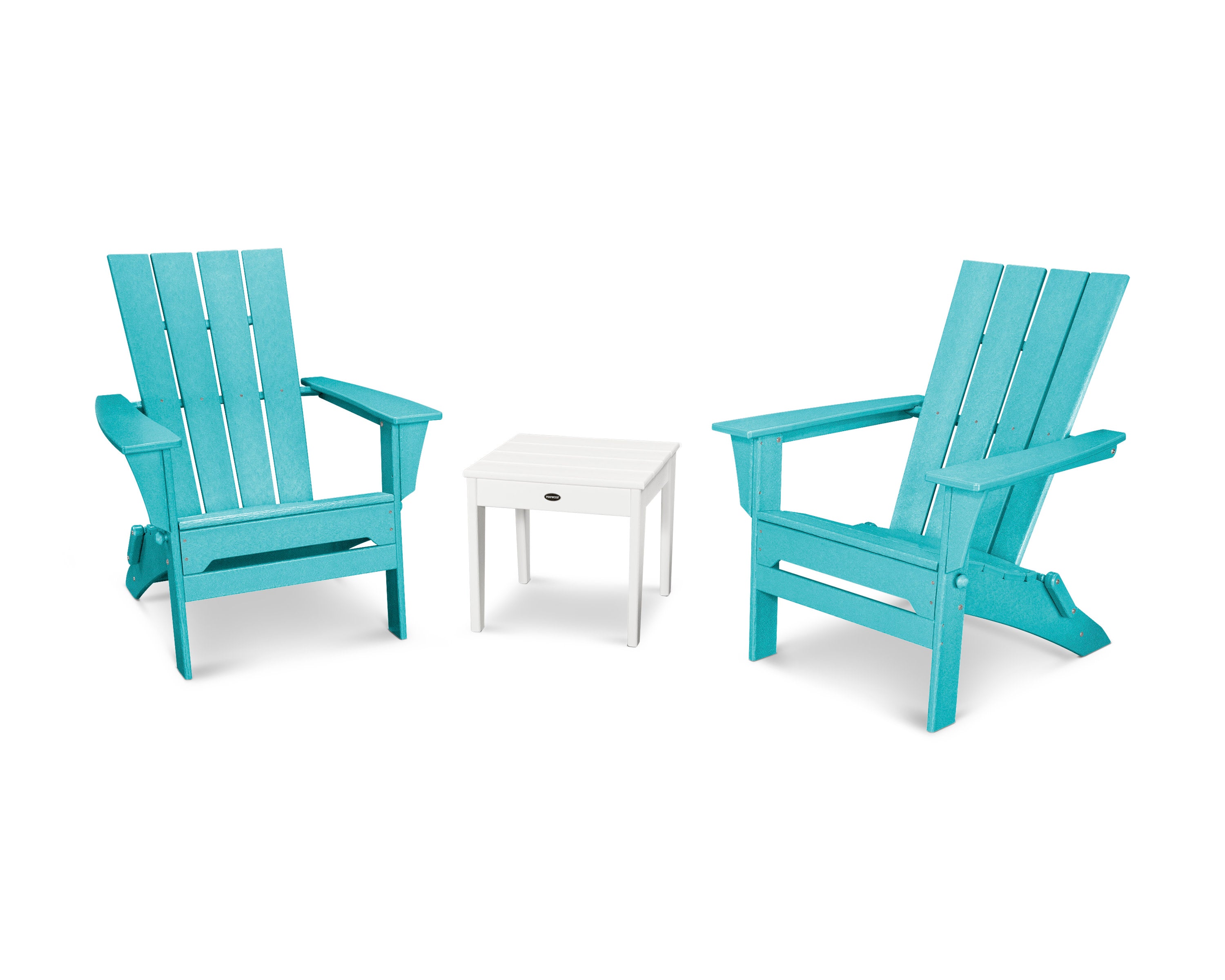 Quattro Folding Chair 3-Piece Adirondack Set