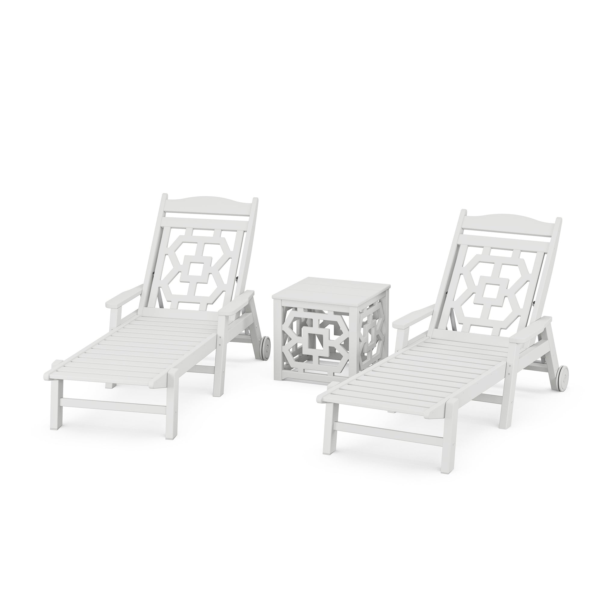 Chinoiserie 3-Piece Chaise Set