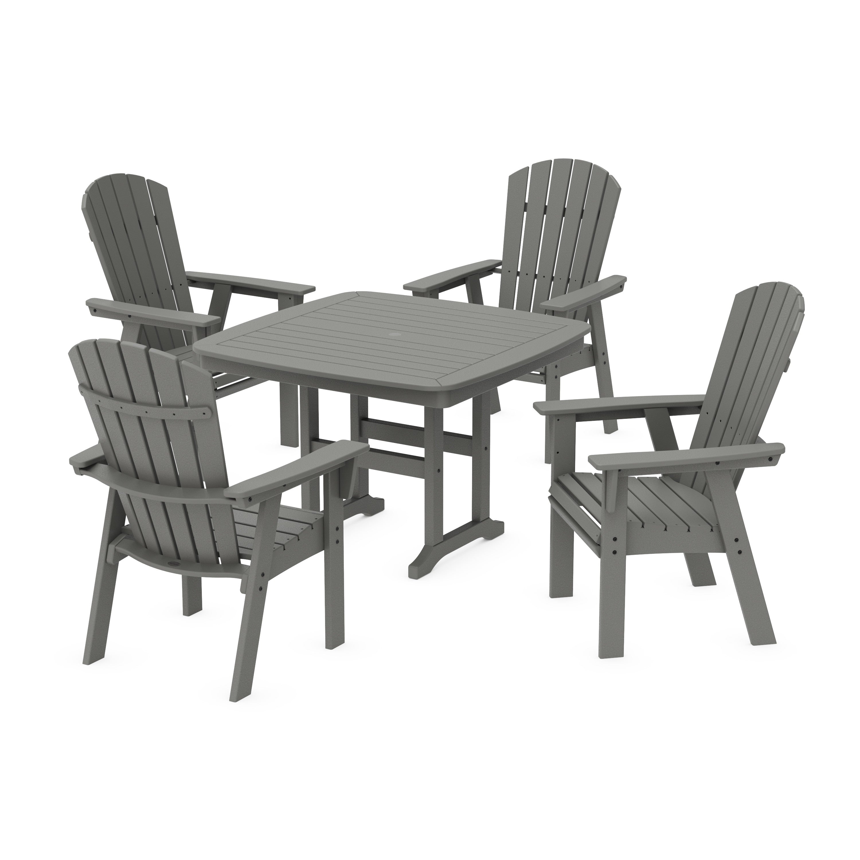 Nautical Curveback Adirondack 5-Piece Dining Set