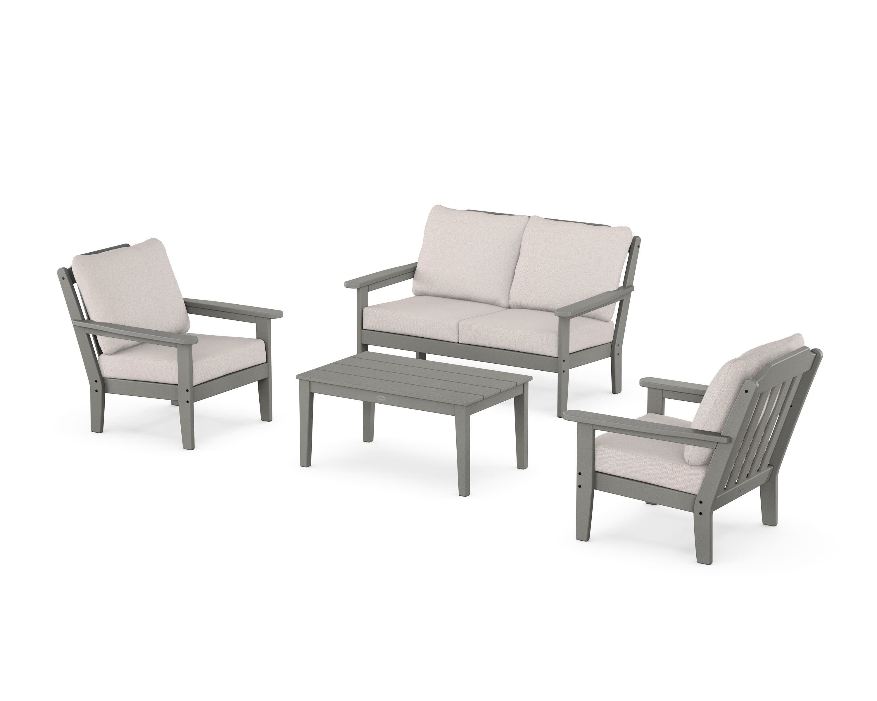 Cottage 4-Piece Deep Seating Set with Loveseat