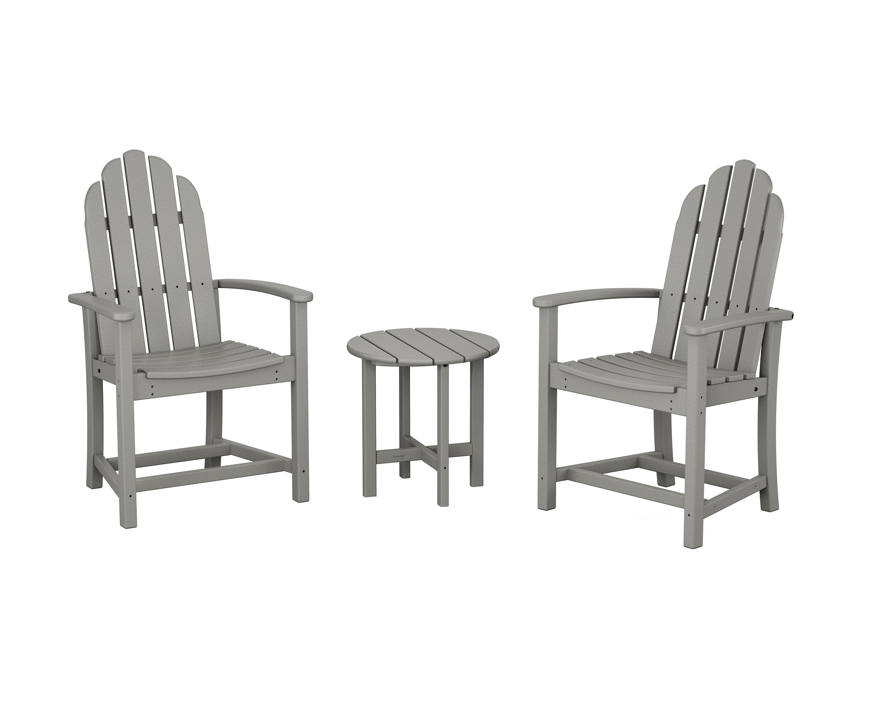 Classic 3-Piece Upright Adirondack Chair Set
