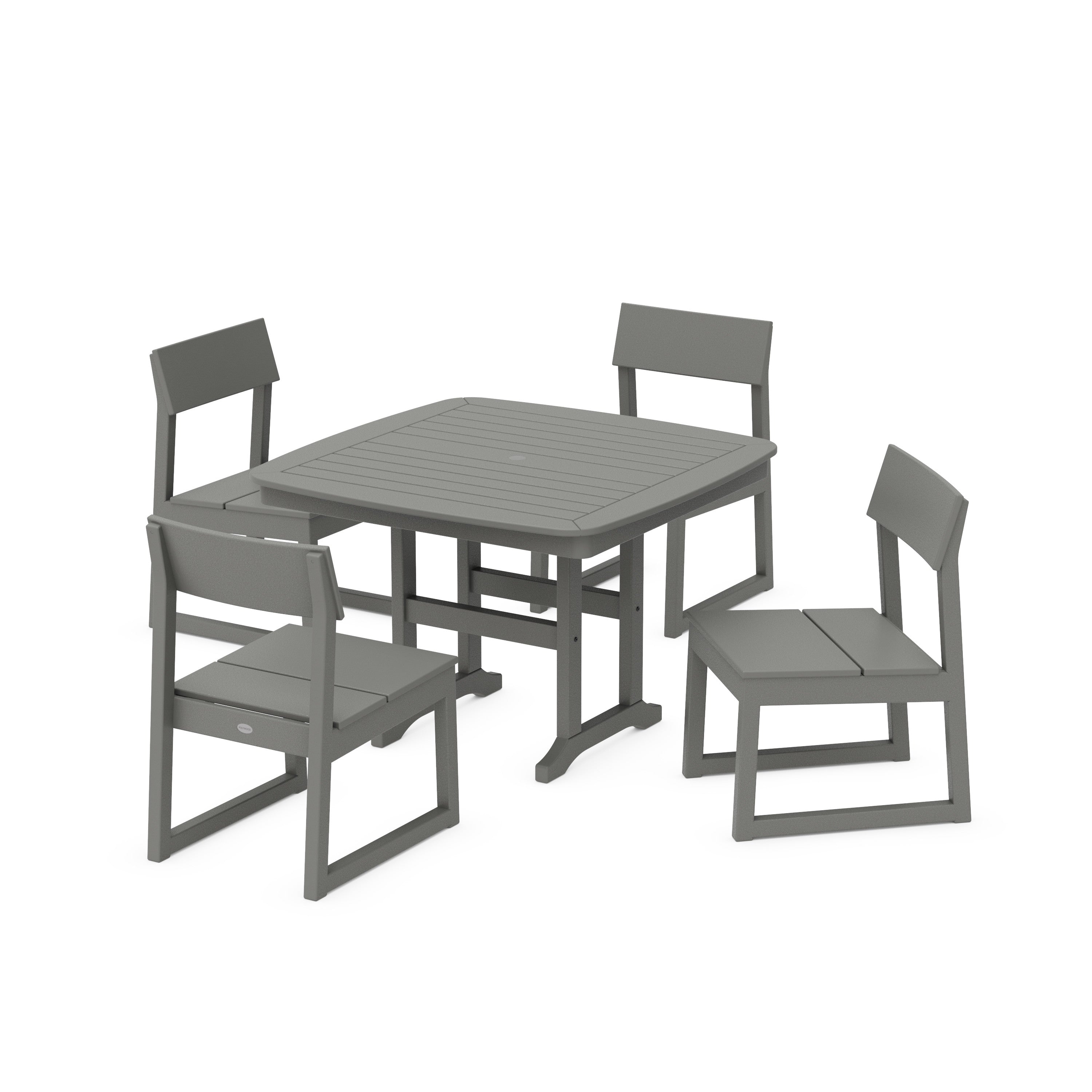EDGE Side Chair 5-Piece Dining Set with Trestle Legs