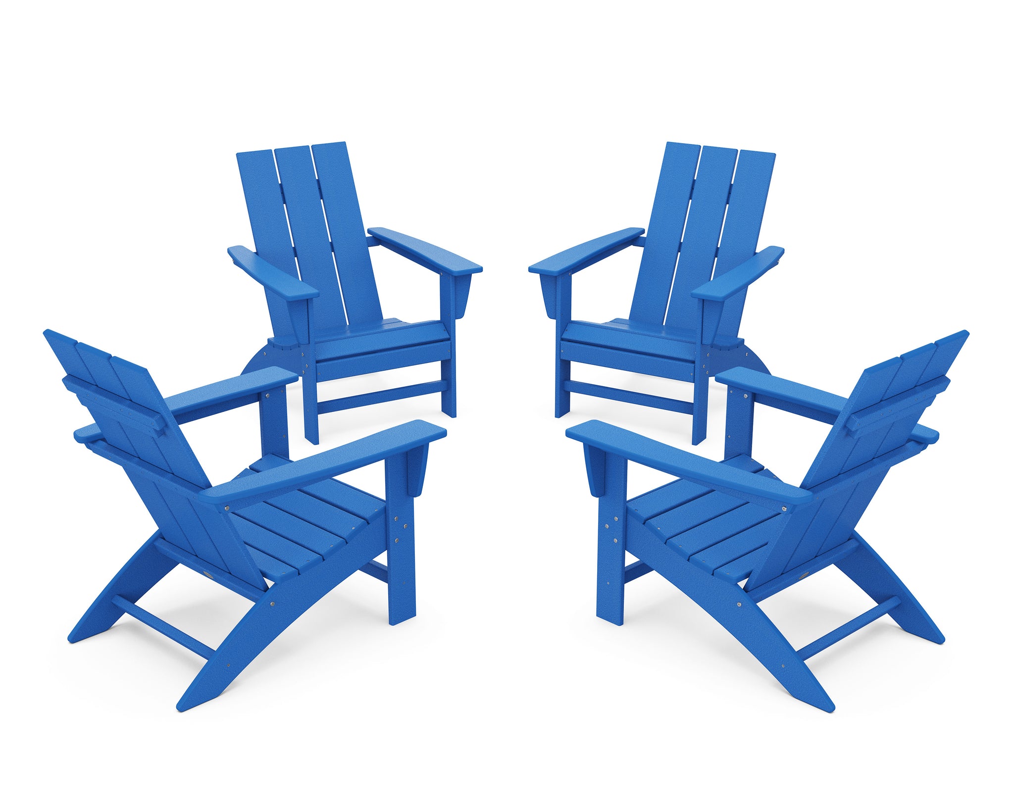 4-Piece Modern Adirondack Chair Conversation Set