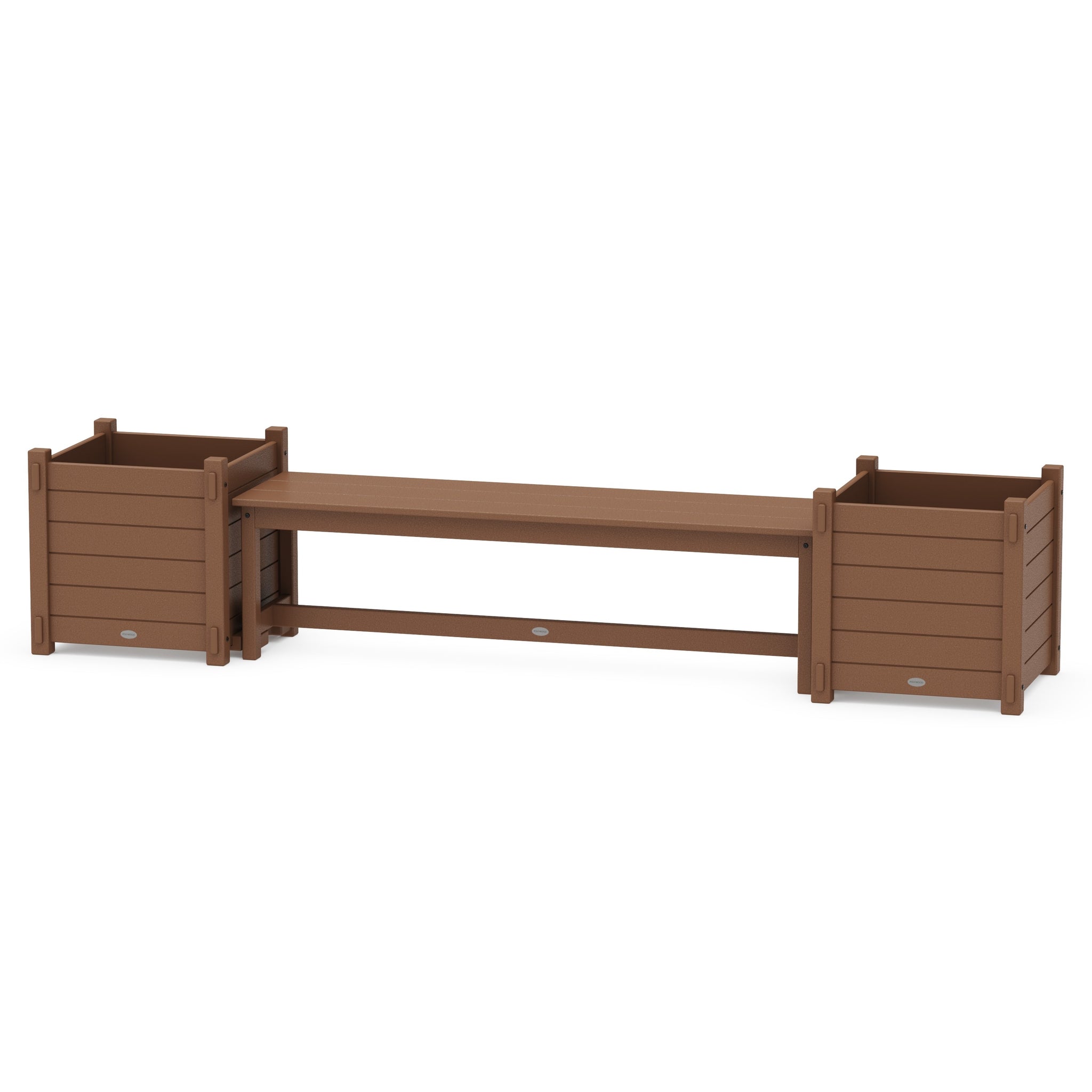 60" Nautical Straight Planter Bench Set - Large