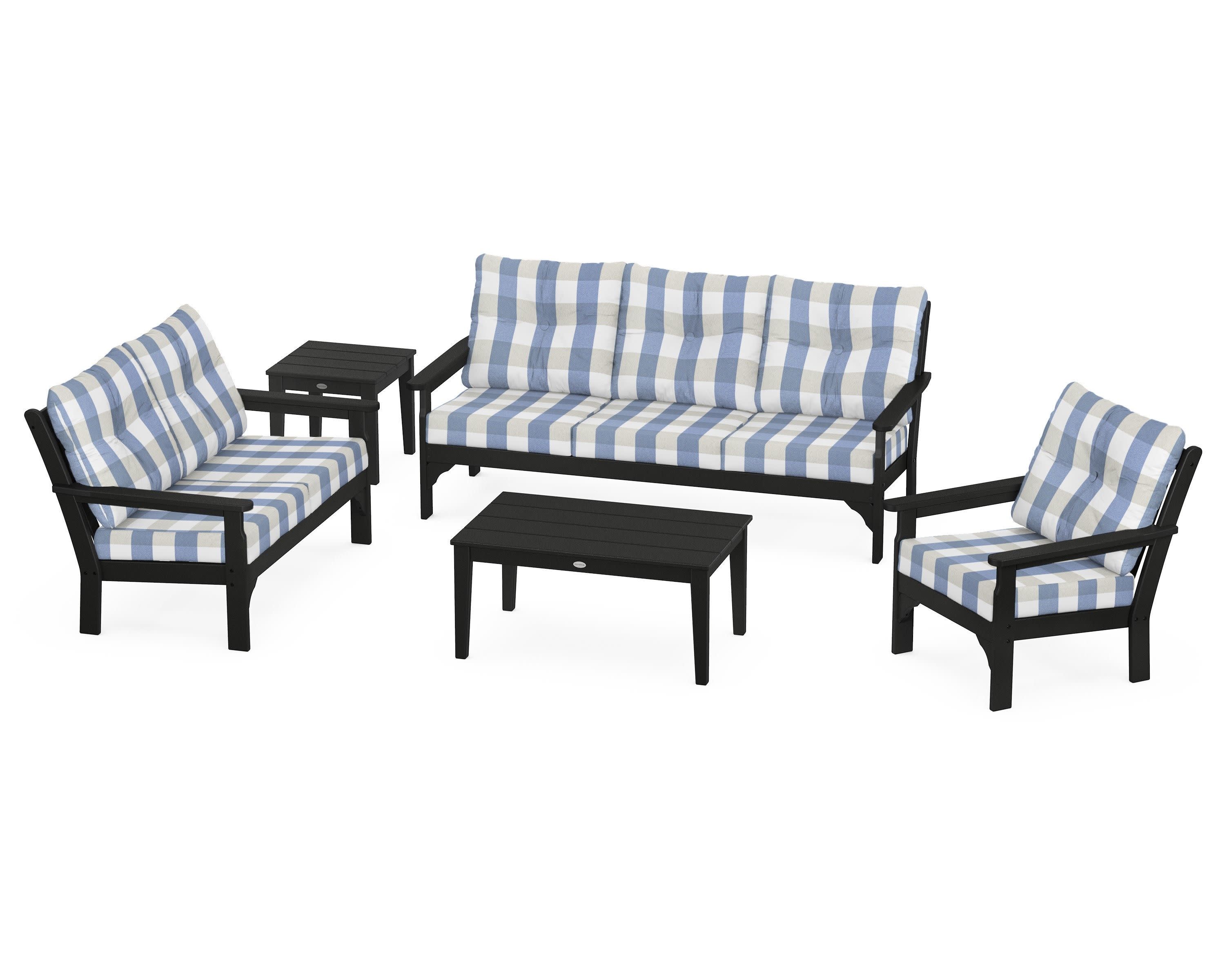 Vineyard 5 Piece Deep Seating Set