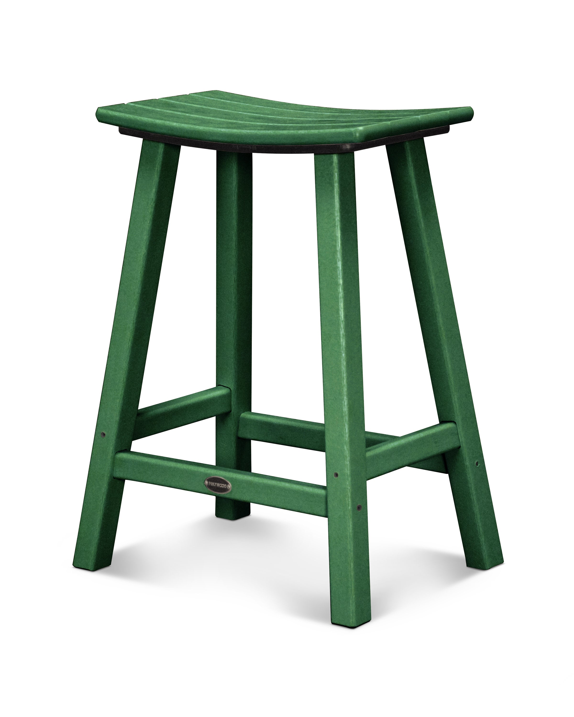 Traditional 24" Saddle Counter Stool