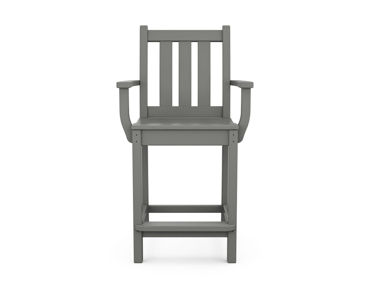 Traditional Garden Counter Arm Chair