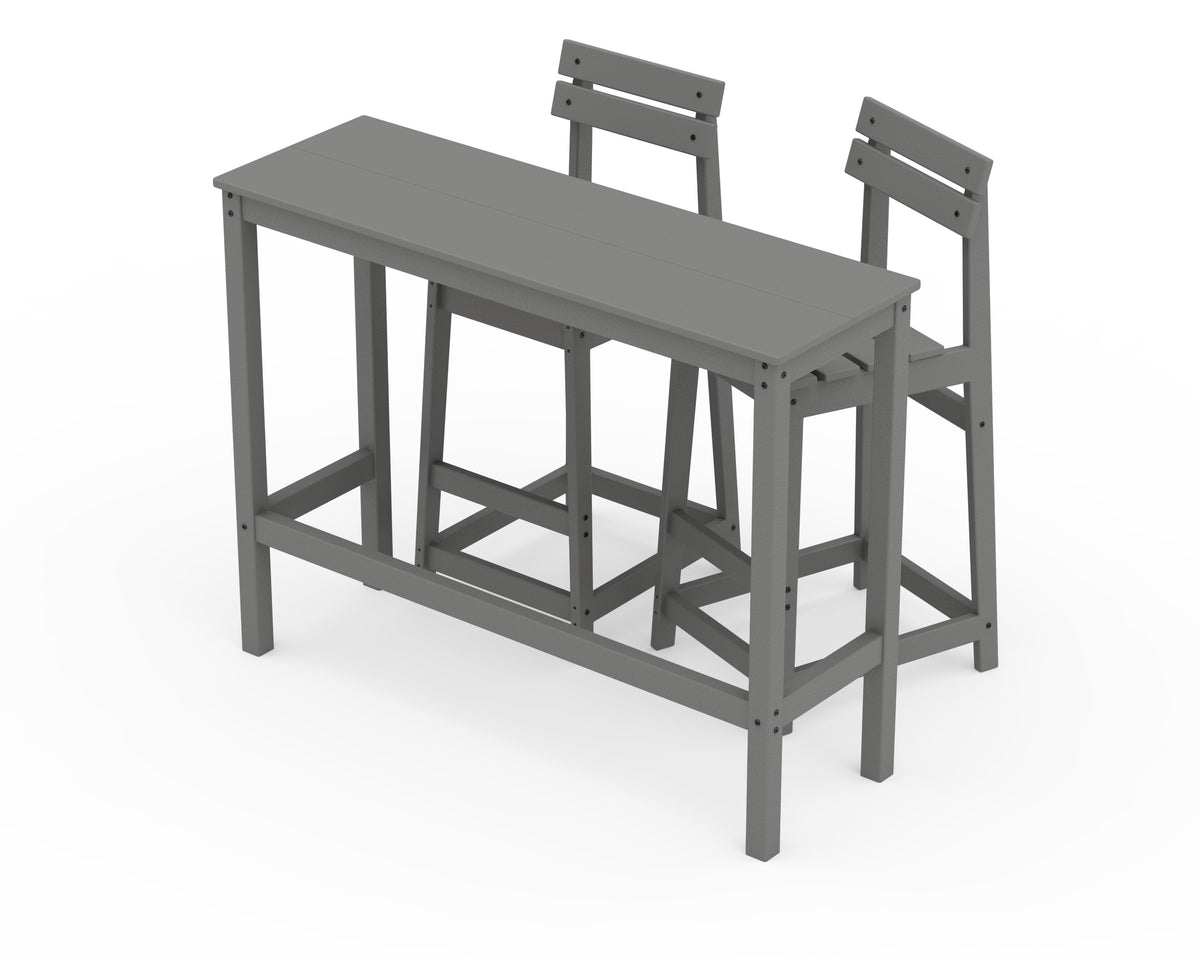 Modern Studio Plaza Bar Chair 3-Piece Balcony Set