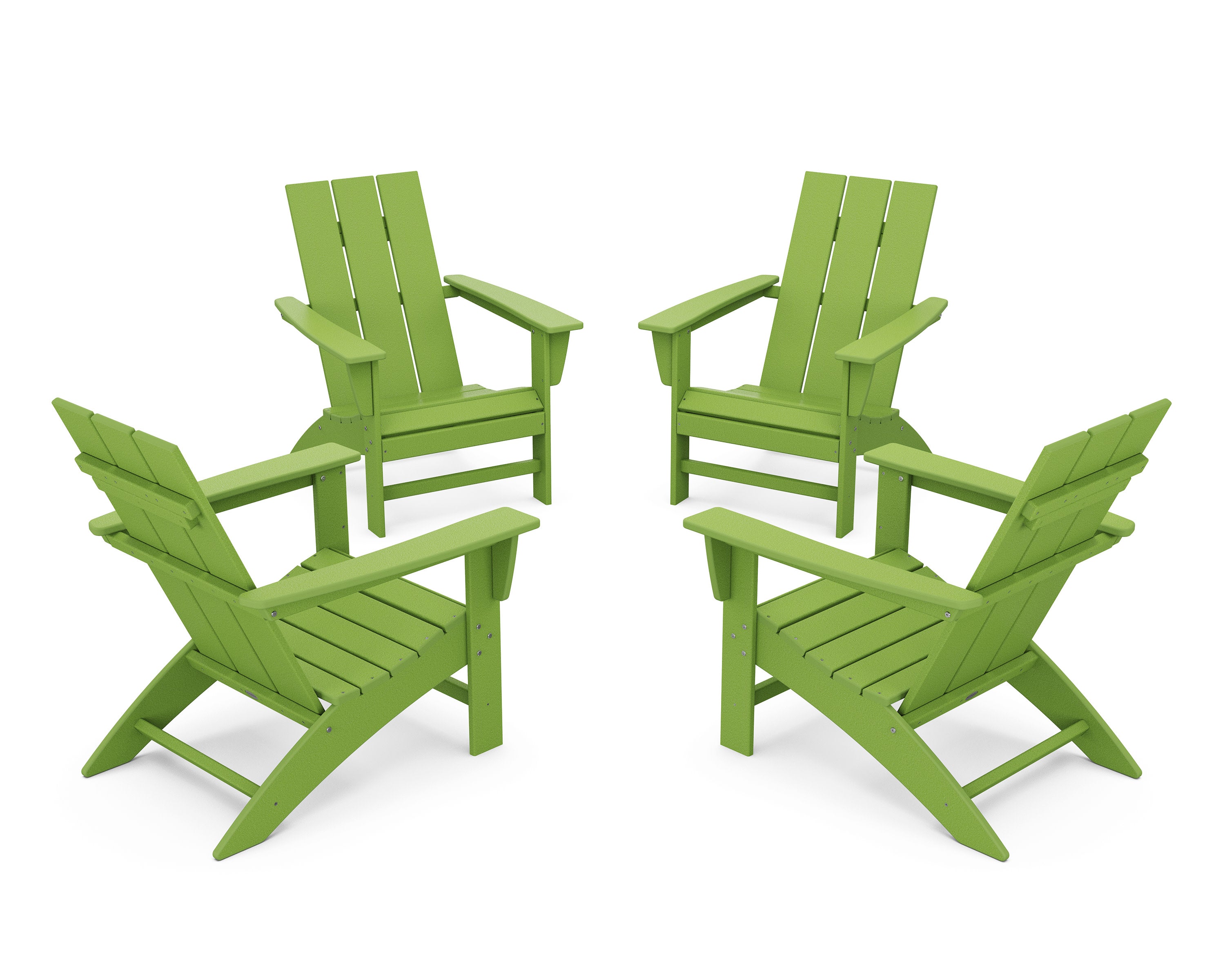4-Piece Modern Adirondack Chair Conversation Set