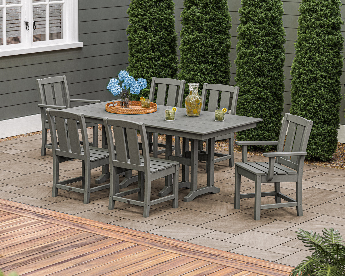 Mission 7-Piece Farmhouse Dining Set