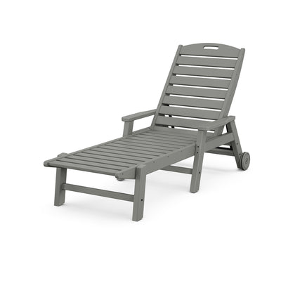 Nautical Chaise with Arms & Wheels