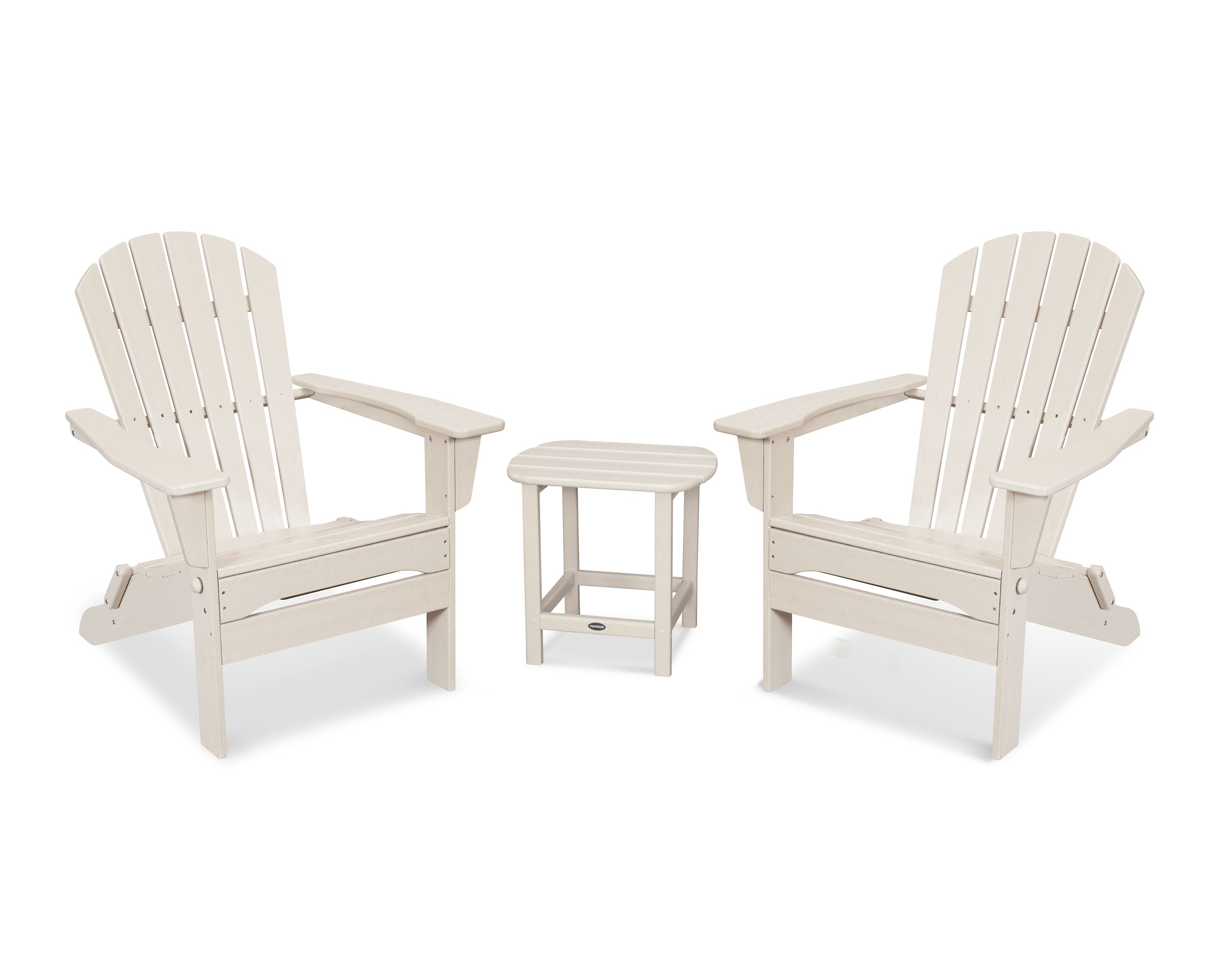 South Beach 3-Piece Folding Adirondack Set