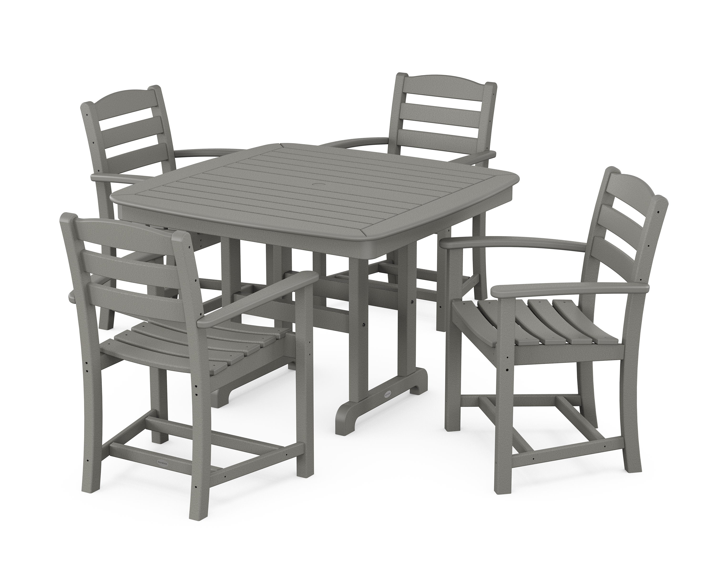 La Casa Café 5-Piece Dining Set with Trestle Legs
