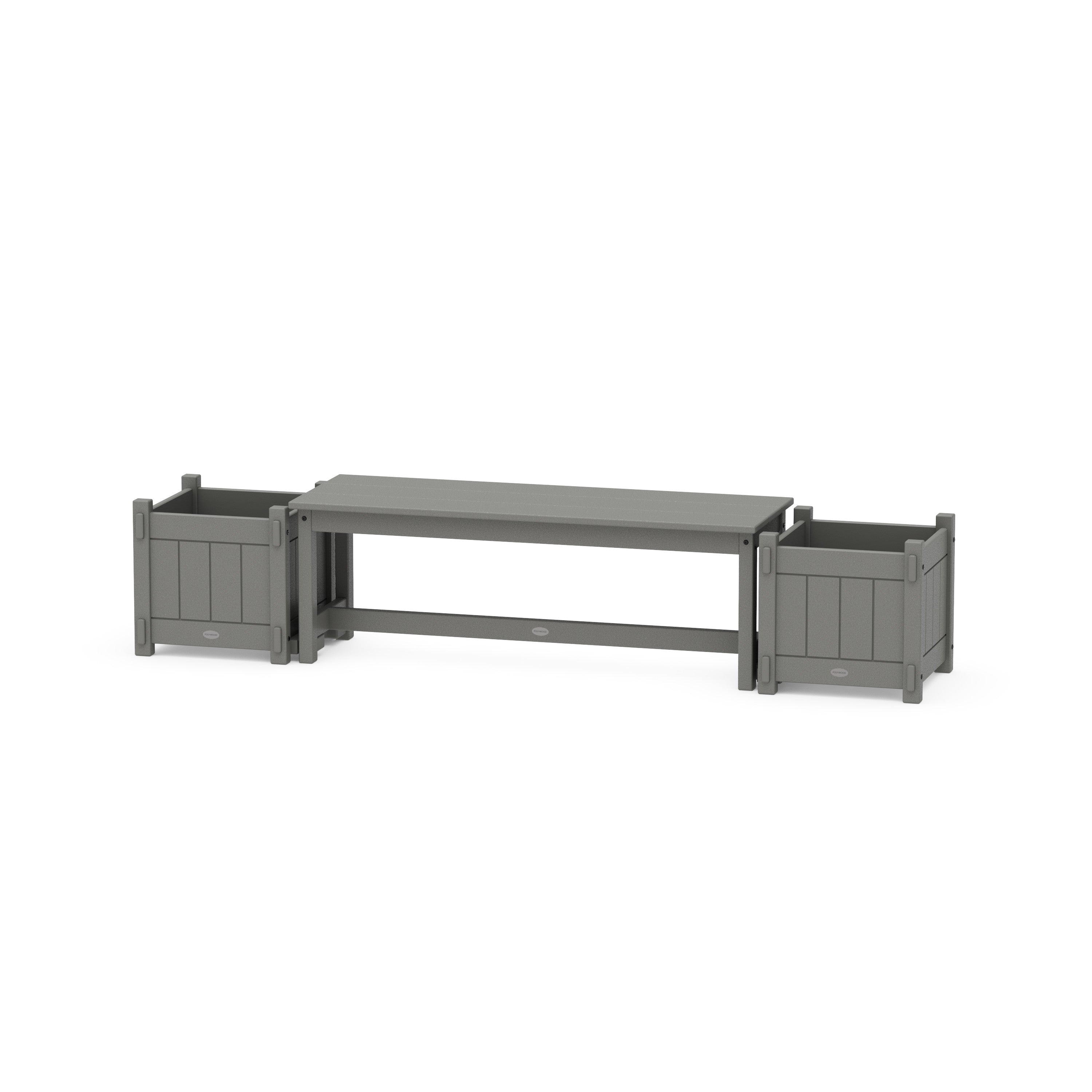 48" Vineyard Straight Planter Bench Set