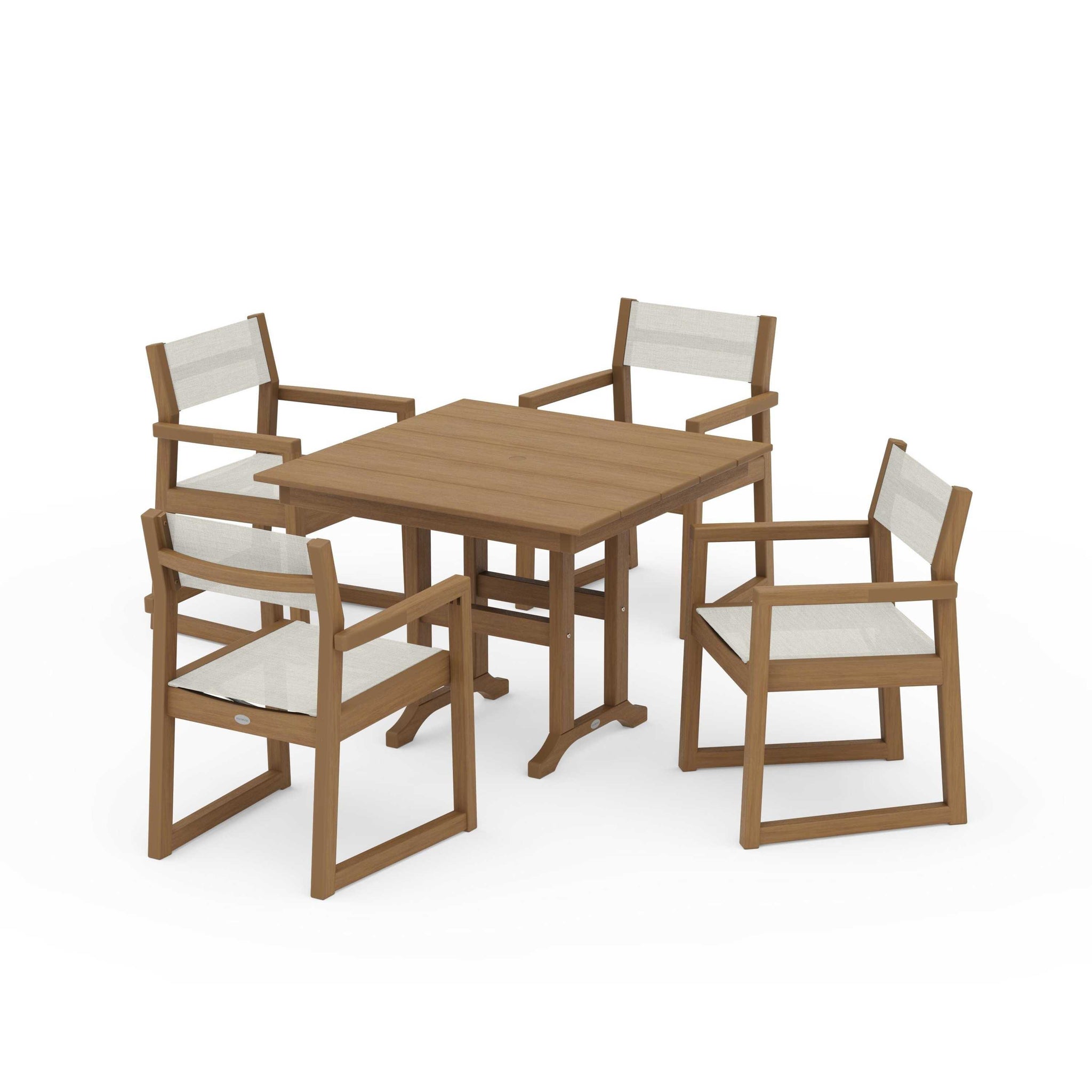 EDGE Sling Arm Chair 5-Piece Farmhouse Dining Set