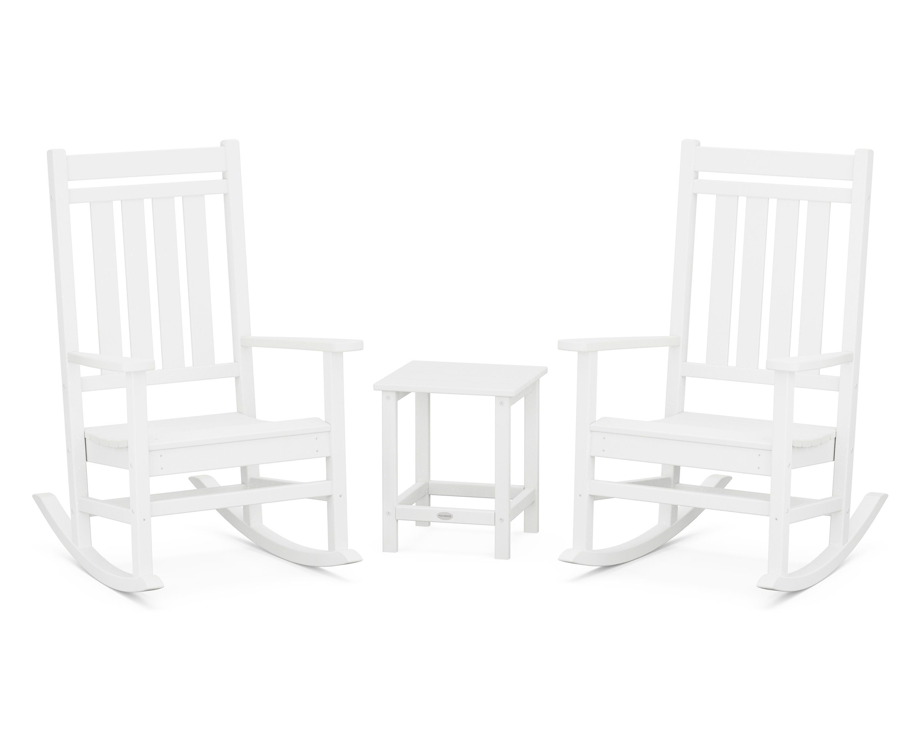 Estate 3-Piece Rocking Chair Set with Long Island 18" Side Table