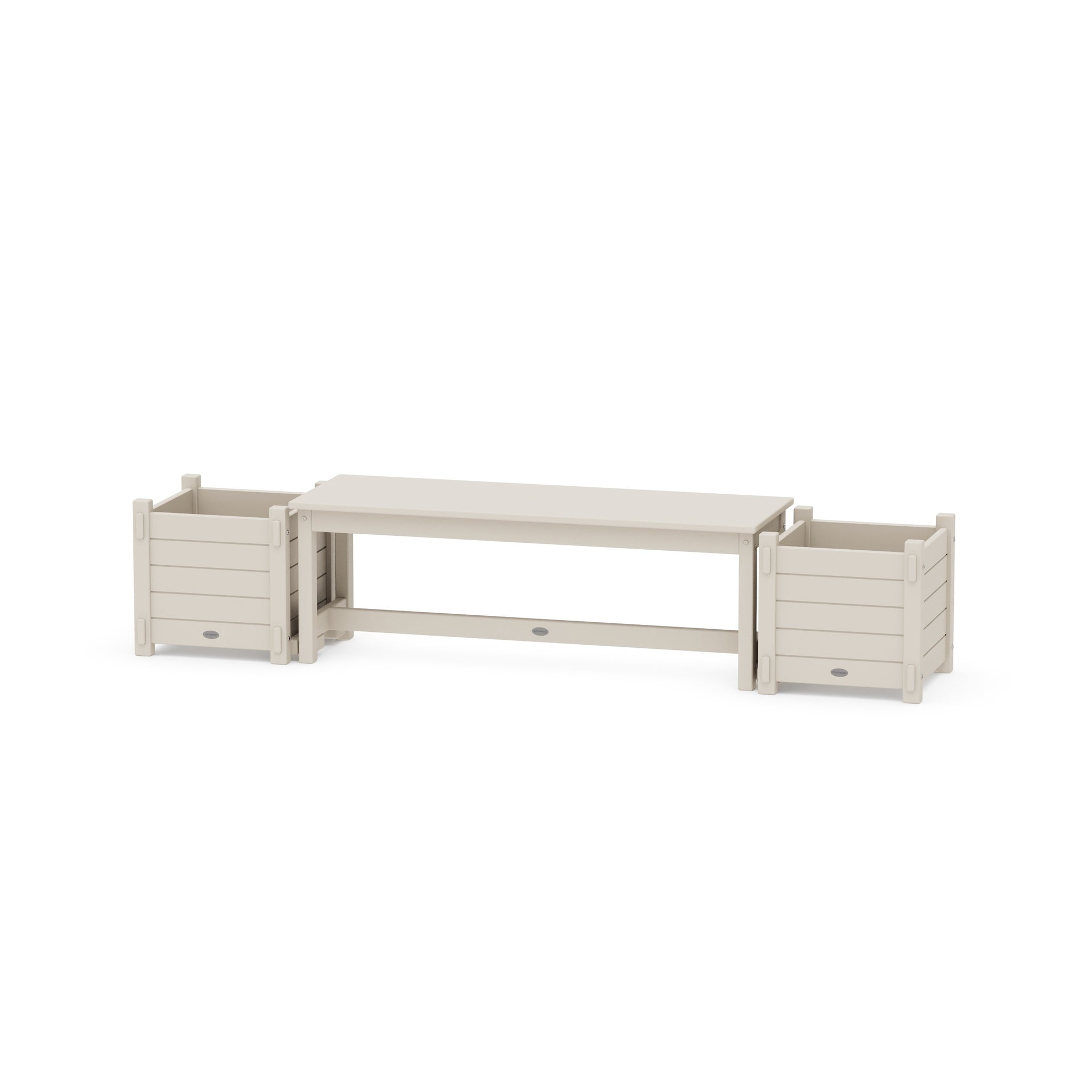 48" Nautical Straight Planter Bench Set