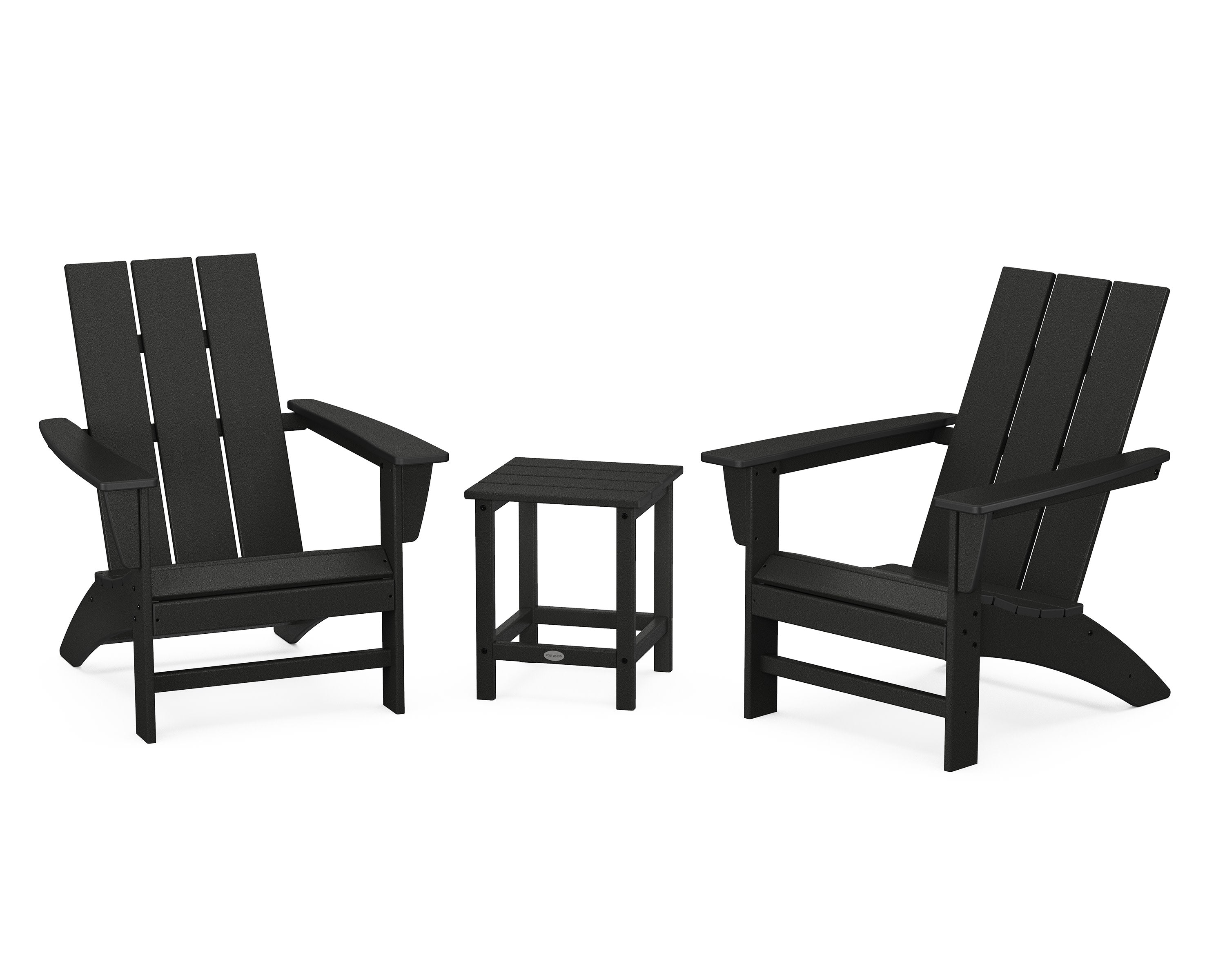 Modern 3-Piece Adirondack Set with Long Island 18" Side Table