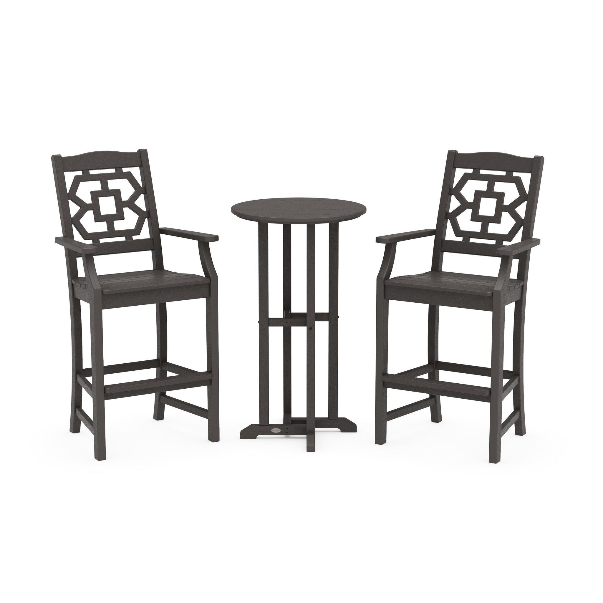 Chinoiserie 3-Piece Farmhouse Bar Set