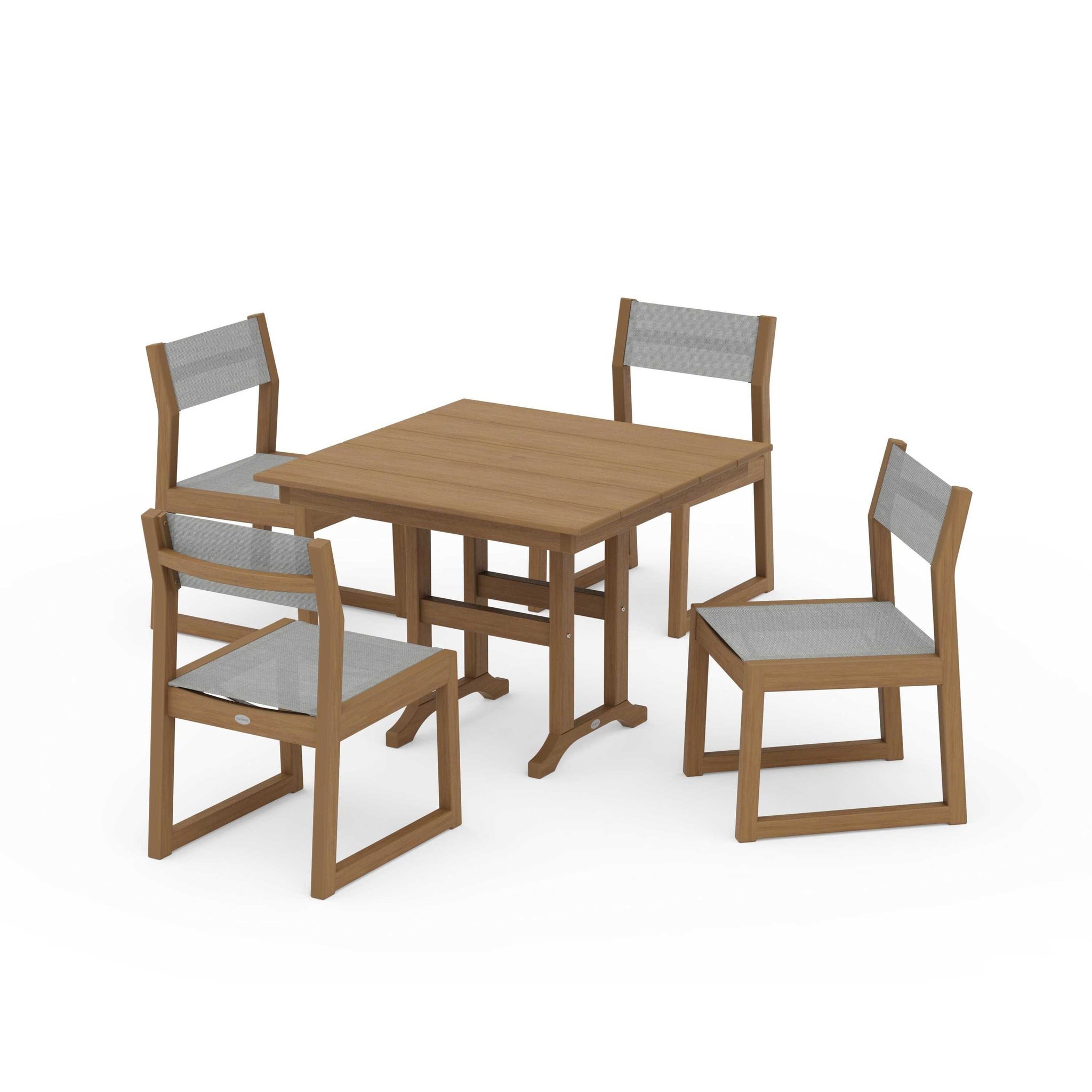 EDGE Sling Side Chair 5-Piece Farmhouse Dining Set