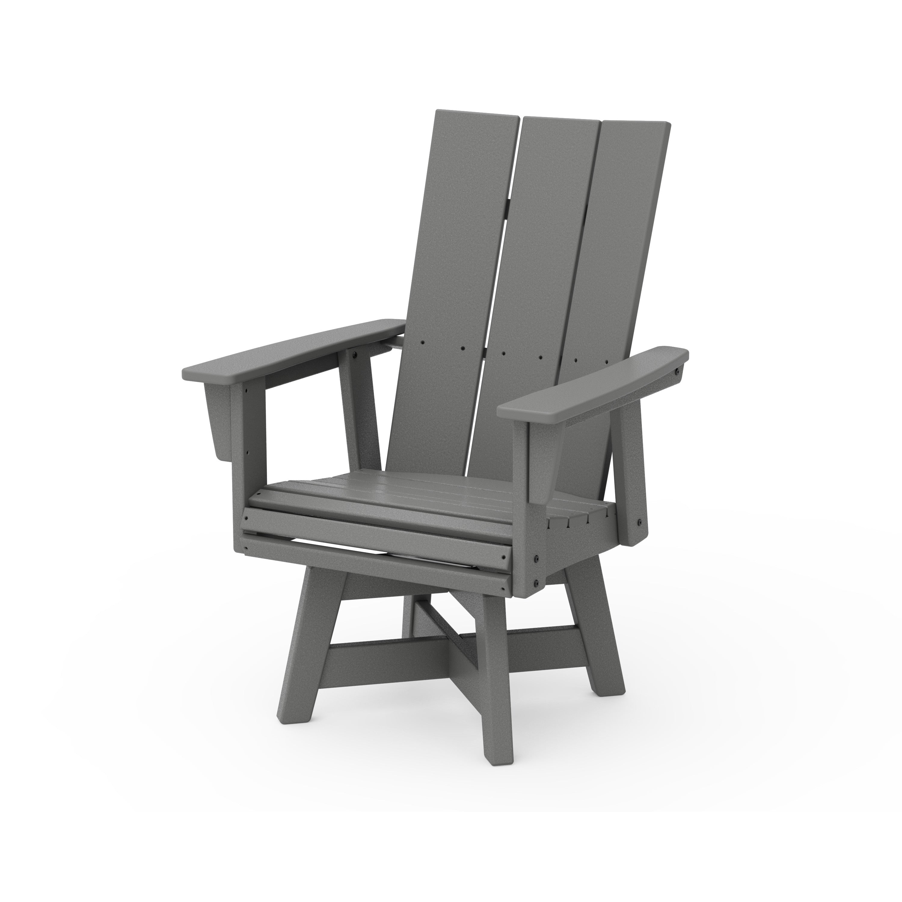 Modern Curveback Adirondack Swivel Dining Chair