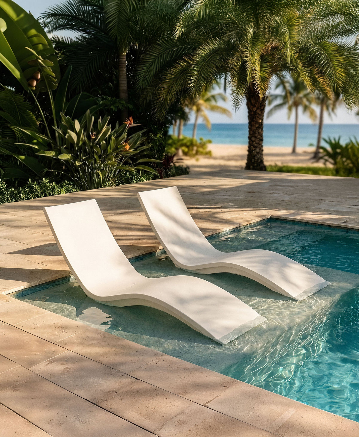Pool Lounge Chairs & In-Pool Furniture
