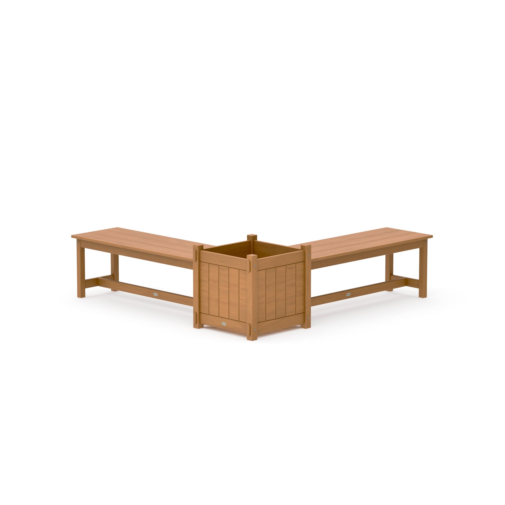 48" Vineyard L- Shaped Planter Bench Set- Large