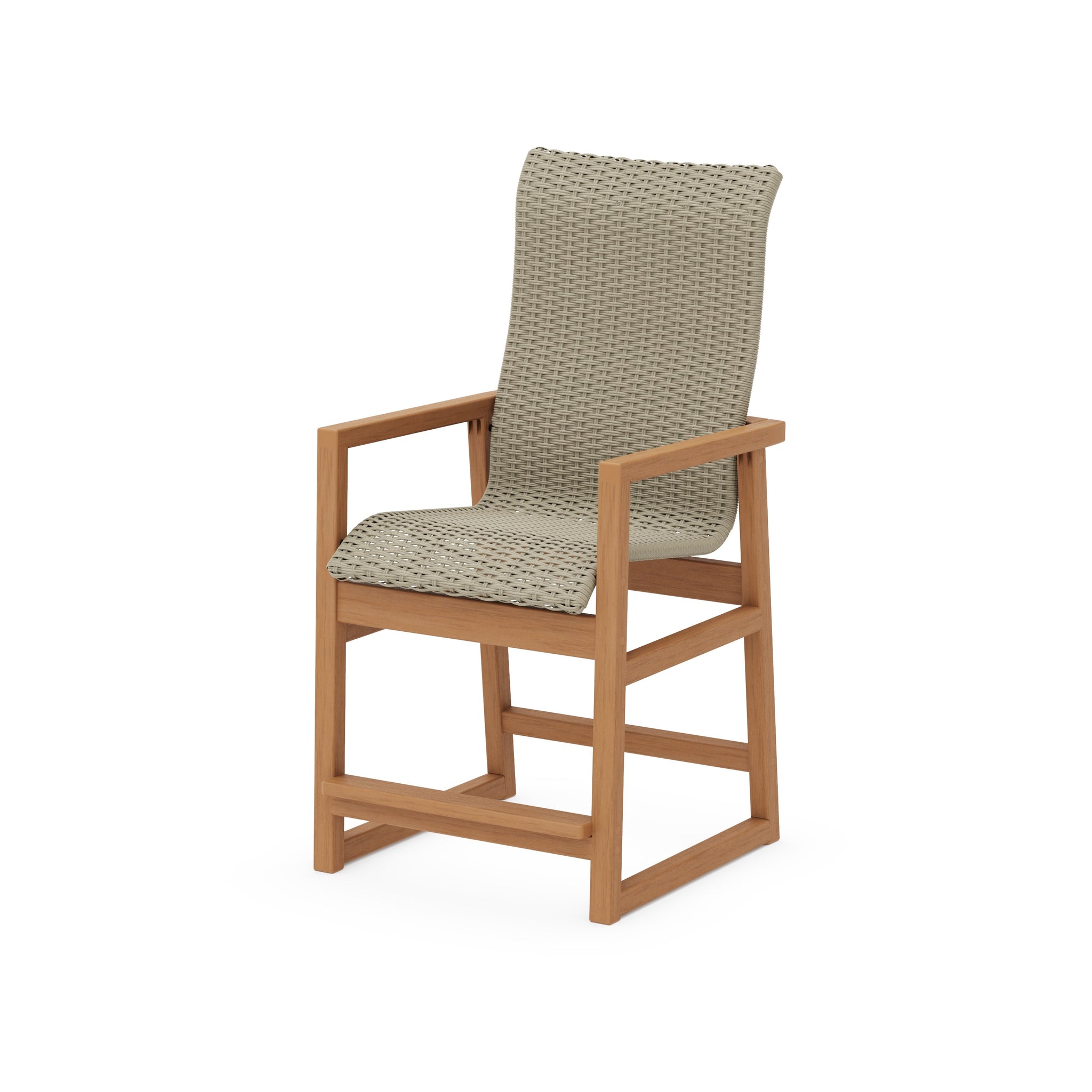 EDGE Woven High-Back Counter Arm Chair