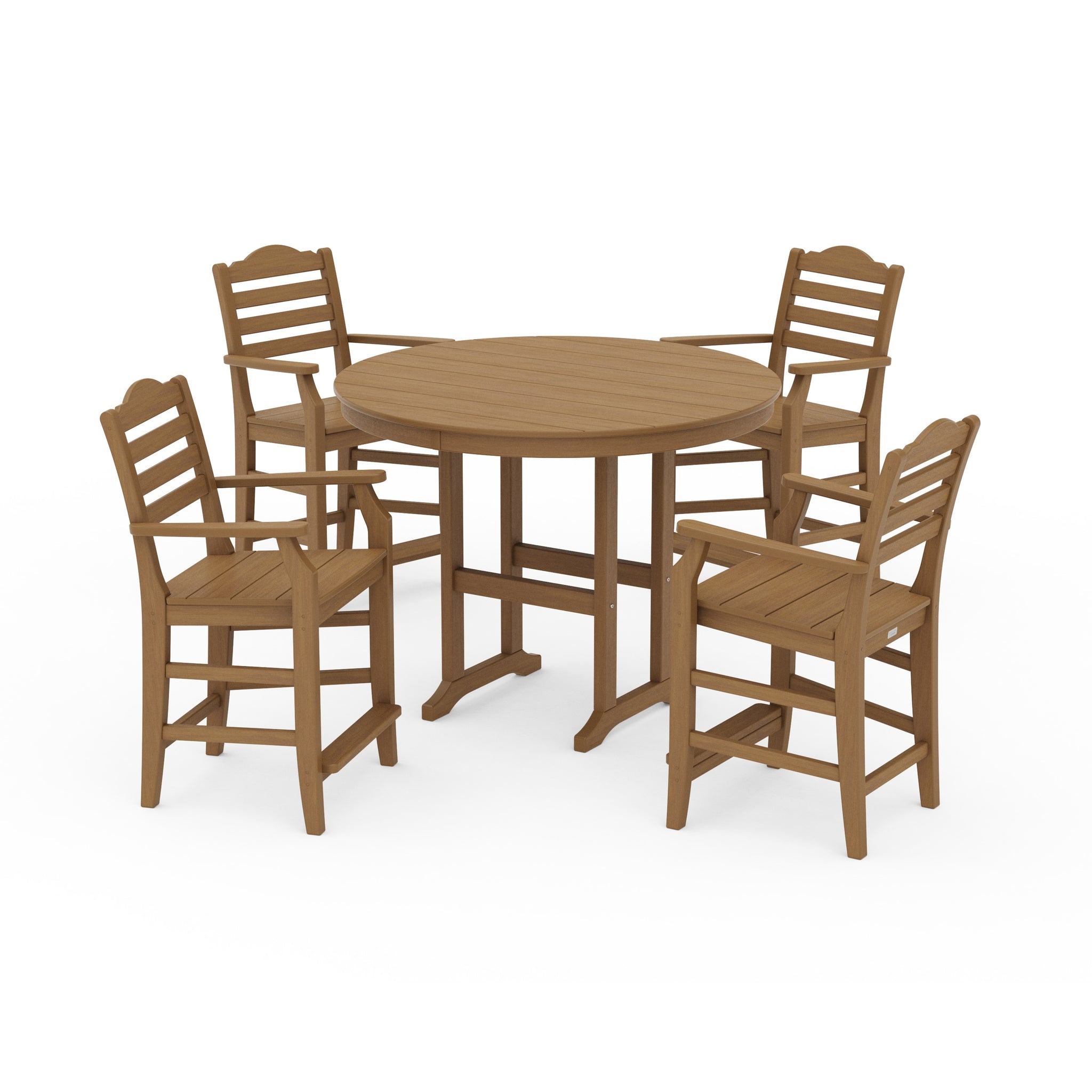 Savannah 5-Piece Round Farmhouse Counter Set