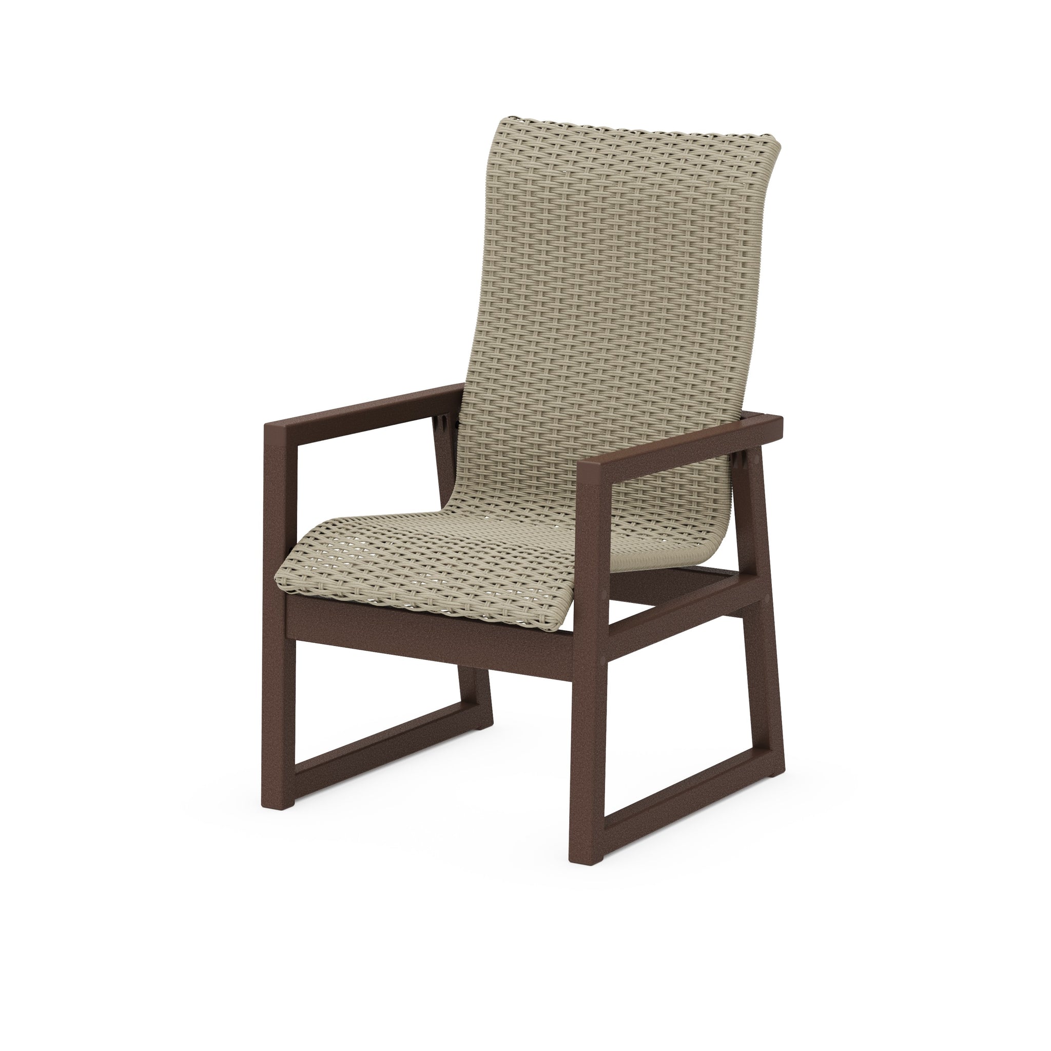 EDGE Woven High-Back Dining Arm Chair