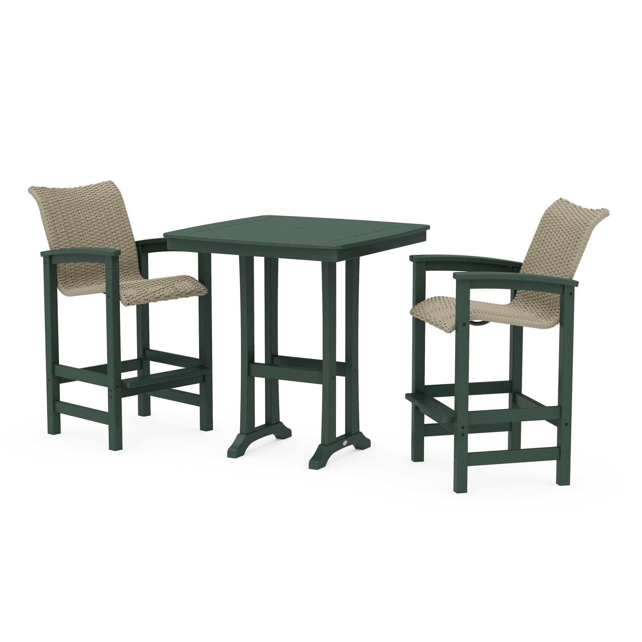 Coastal Woven 3-Piece Bar Set