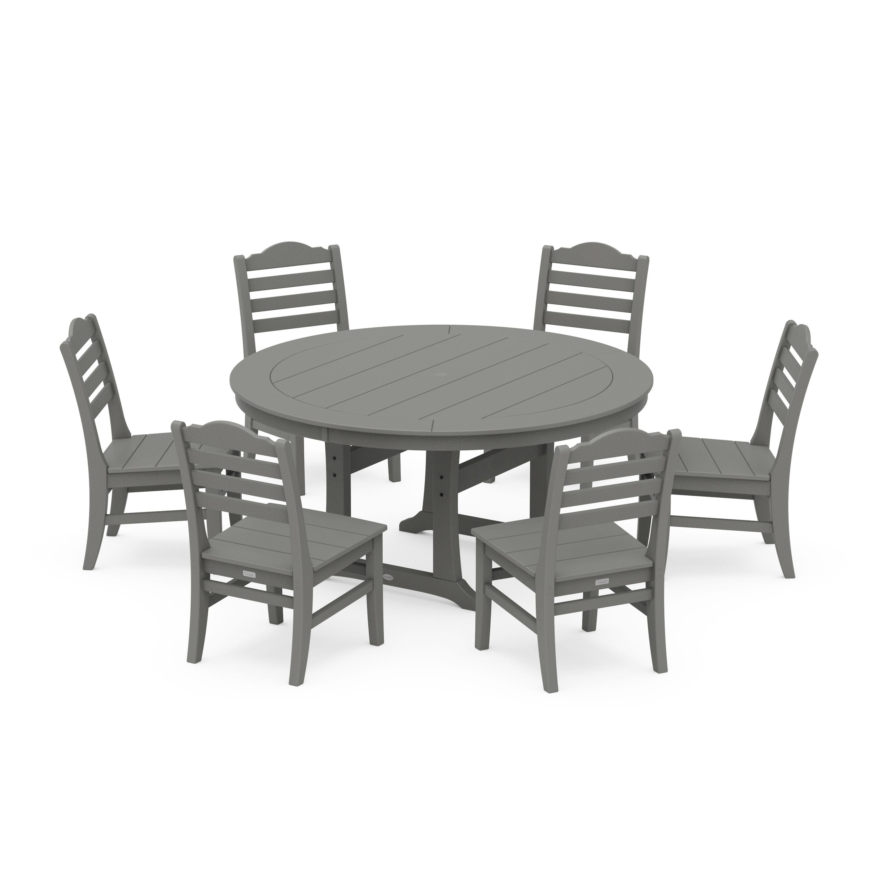 Savannah 7-Piece Side Chair Round Dining Set