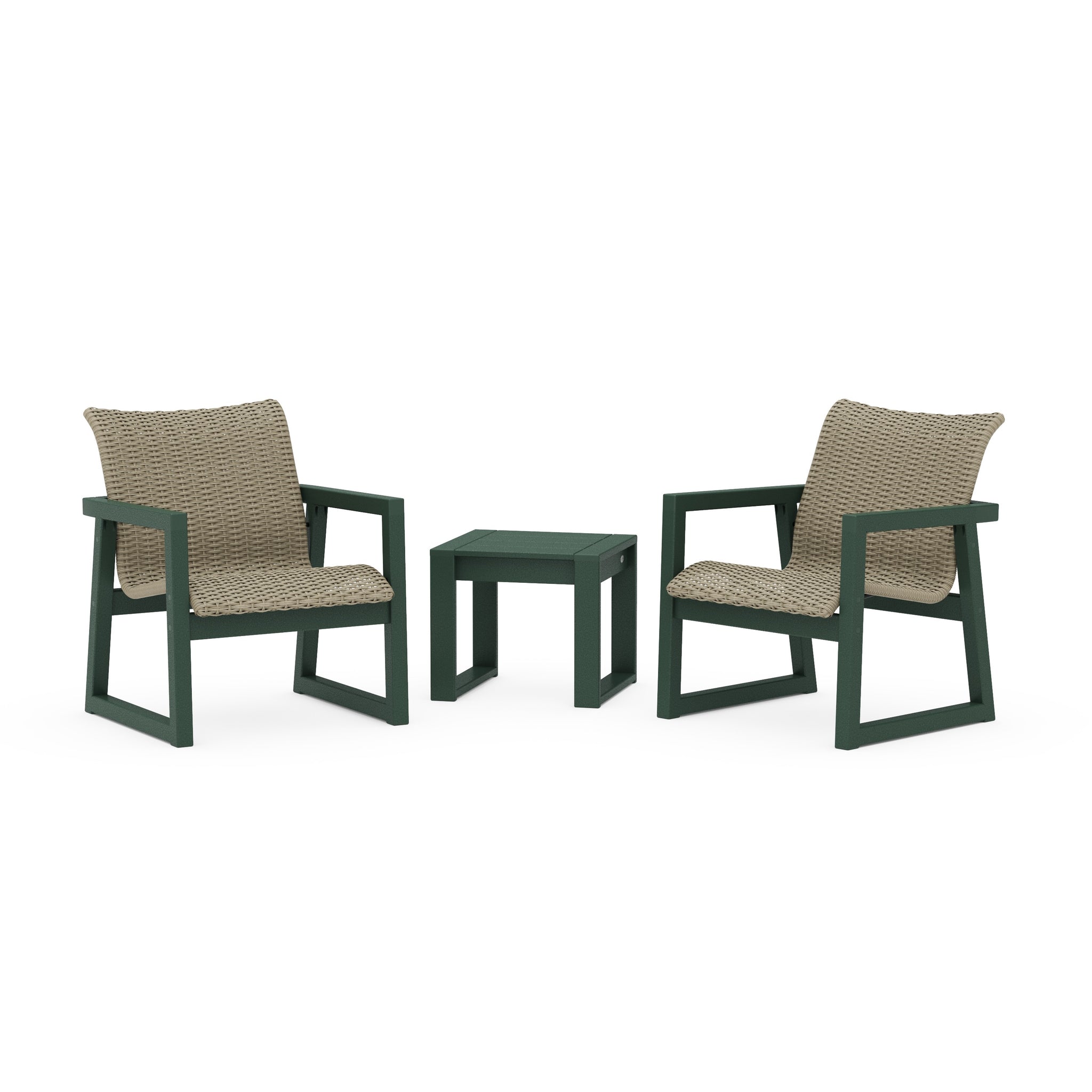EDGE Woven 3-Piece Lounge Chair Seating Set