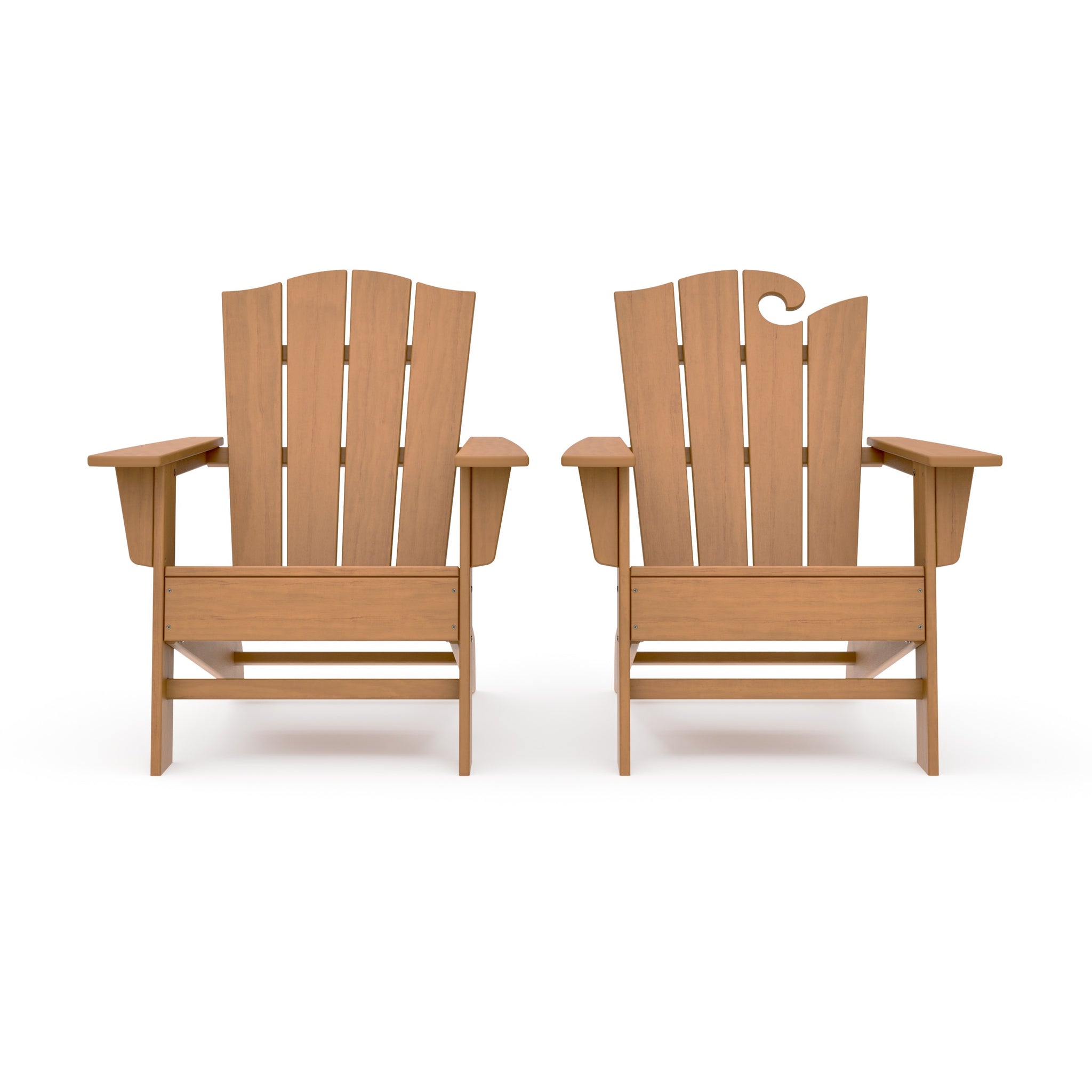 Wave 2-Piece Adirondack Chair Set with The Crest Chair