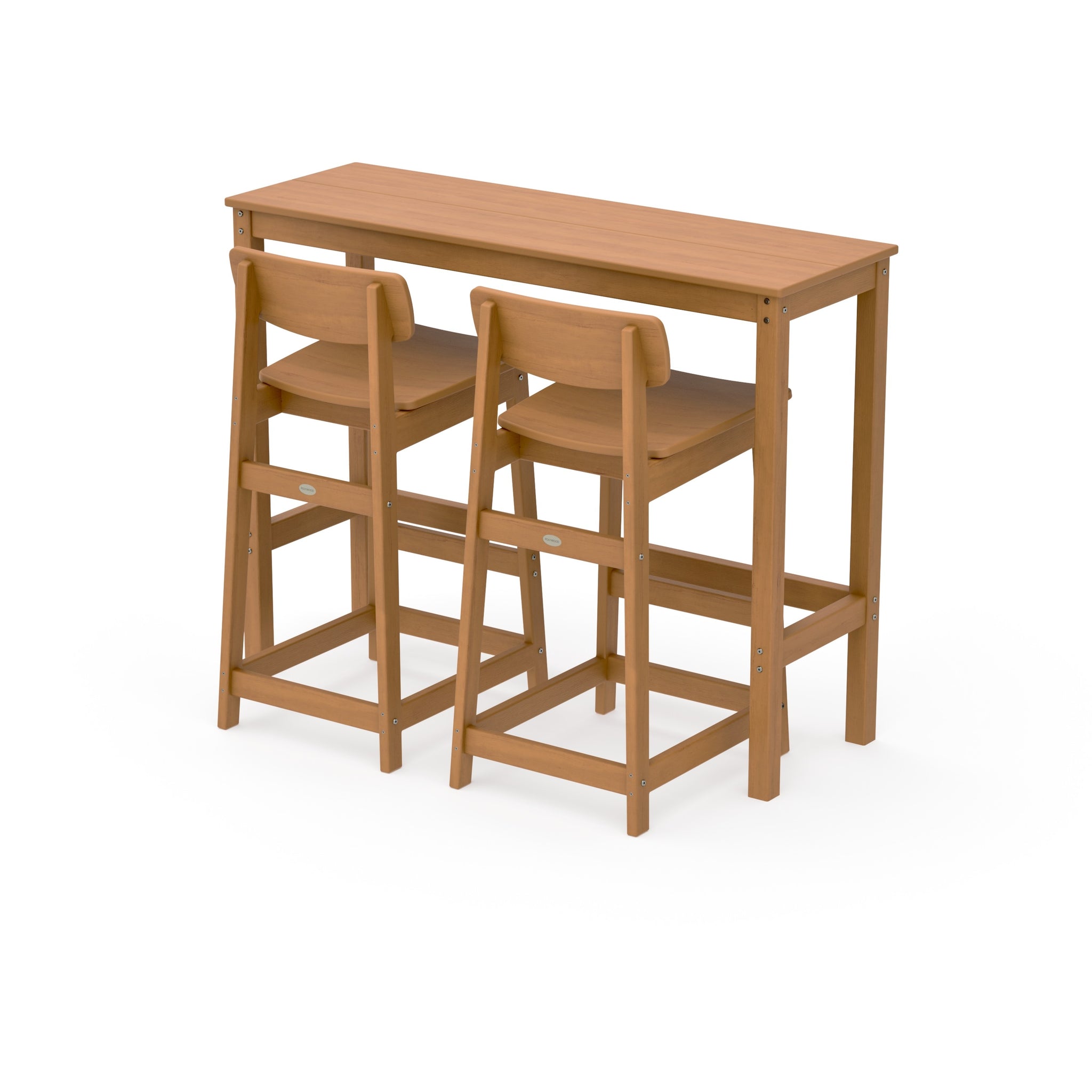 Modern Studio Urban Lowback Bar Chair 3-Piece Balcony Set