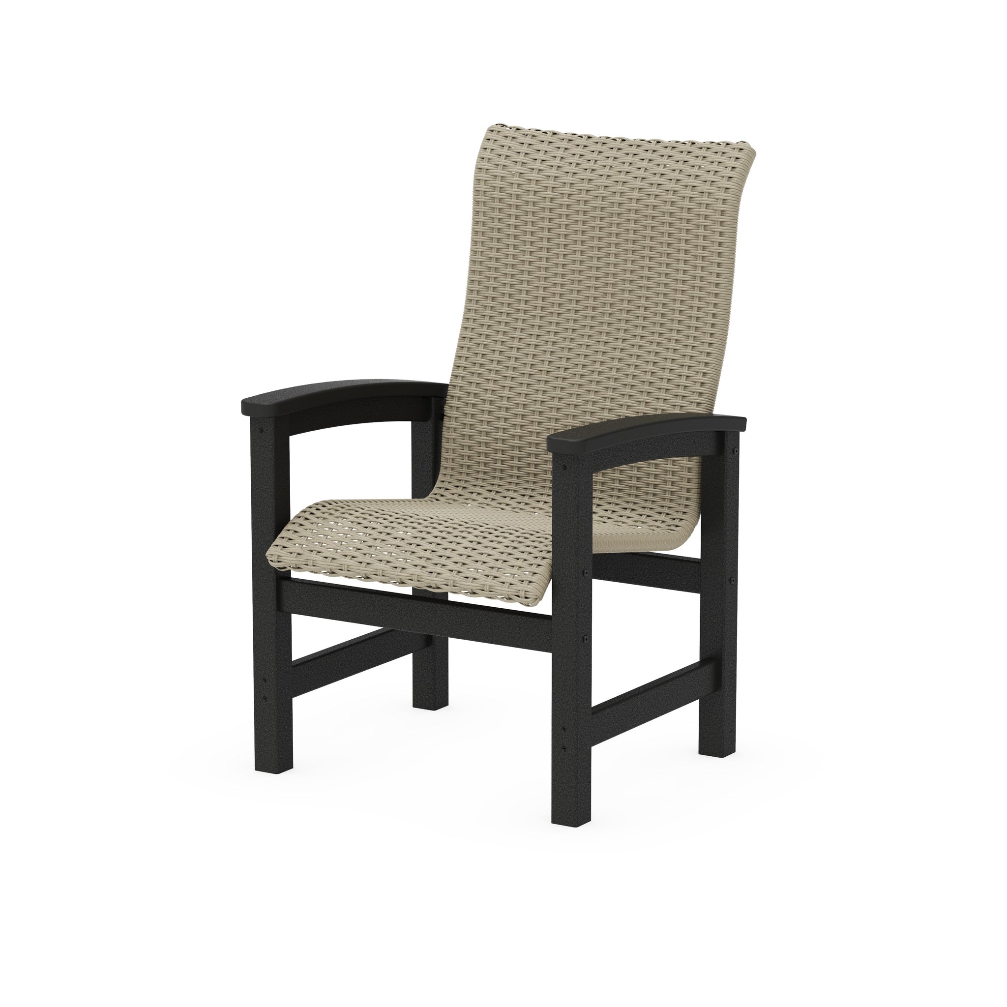Coastal Woven High-Back Dining Chair
