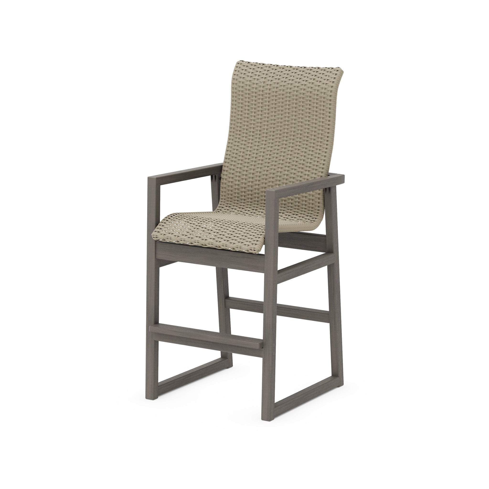 EDGE Woven High-Back Bar Arm Chair