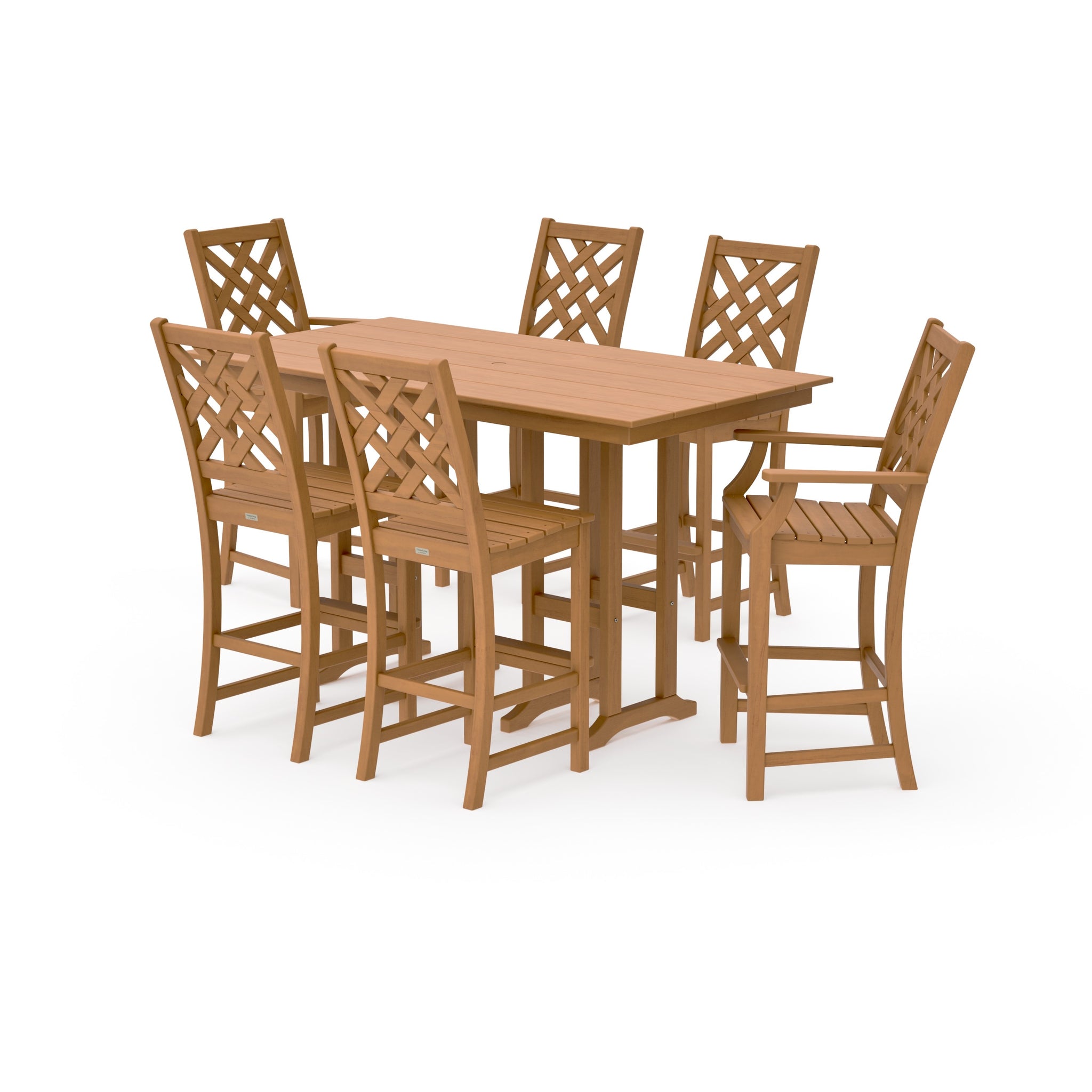 Wovendale 7-Piece Farmhouse Bar Set
