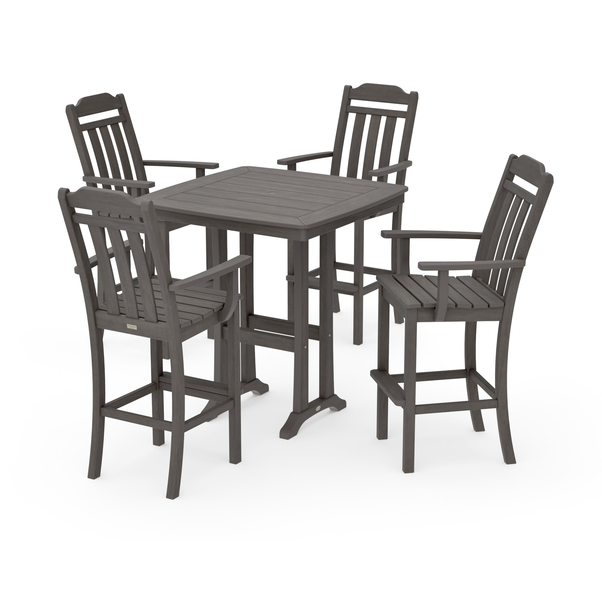 Cottage 5-Piece Bar Set with Trestle Legs