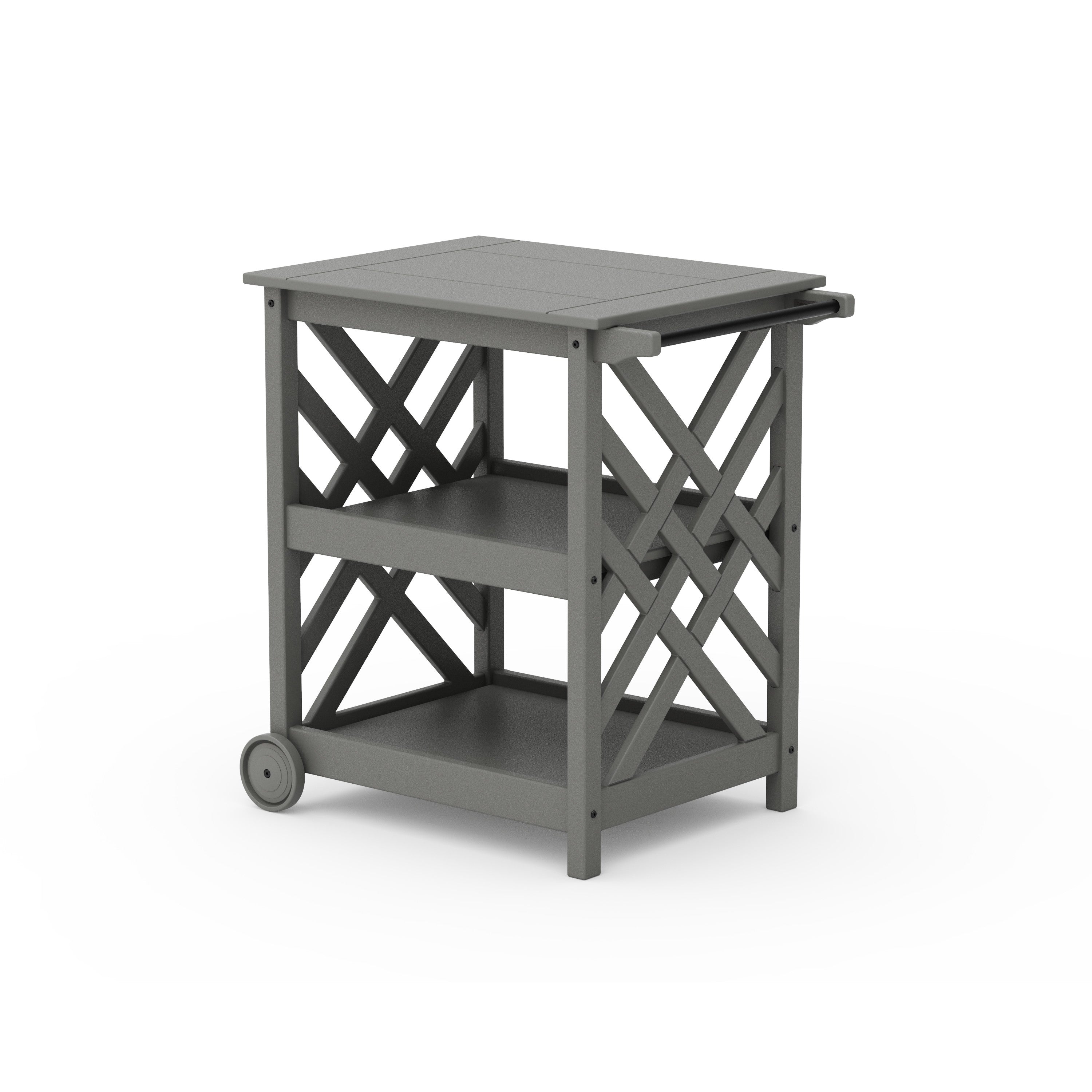 POLYWOOD Wovendale Bar Cart - Thumbnail 3