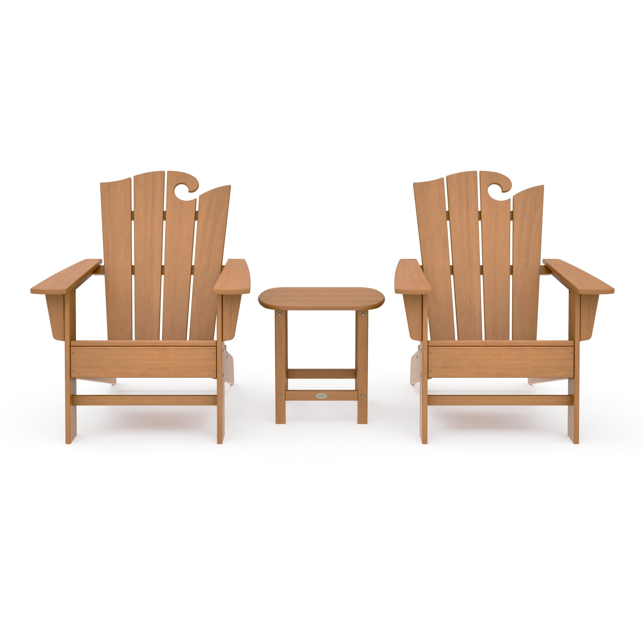 Wave 3-Piece Adirondack Set with The Ocean Chair