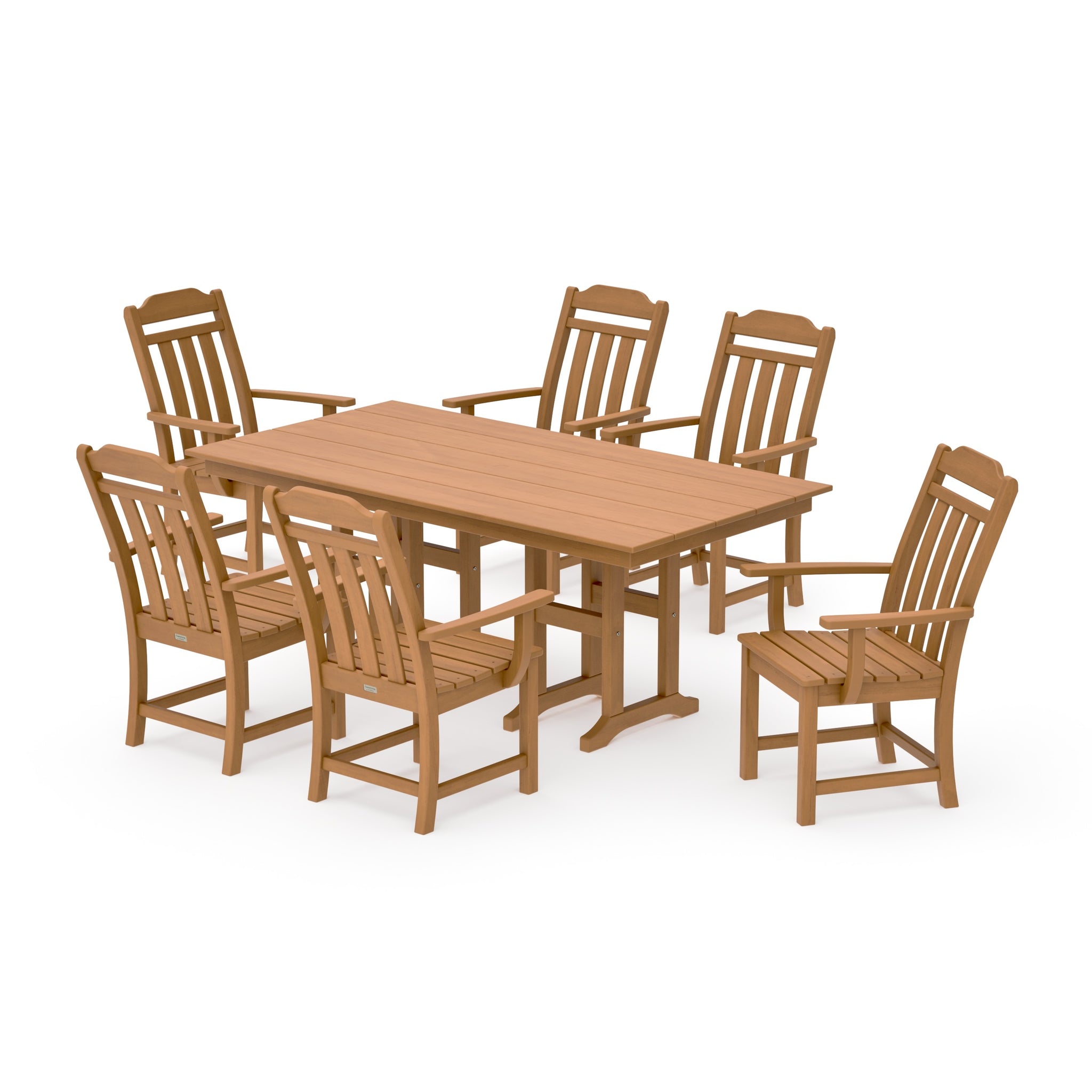 Cottage Arm Chair 7-Piece Farmhouse Dining Set