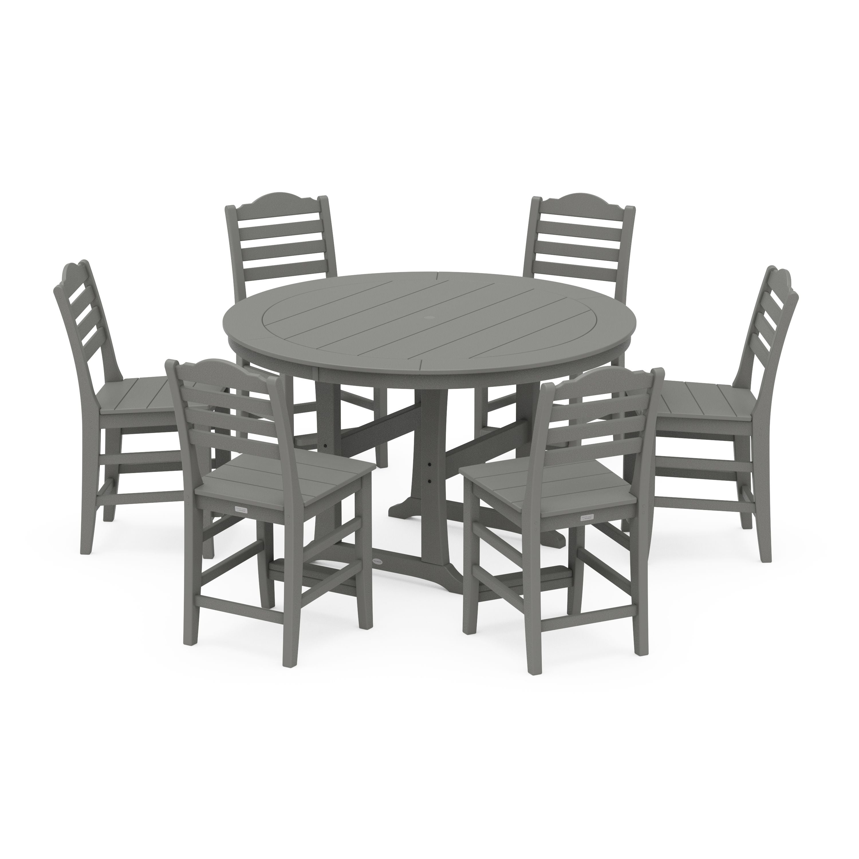 Savannah 7-Piece Side Chair Round Counter Set