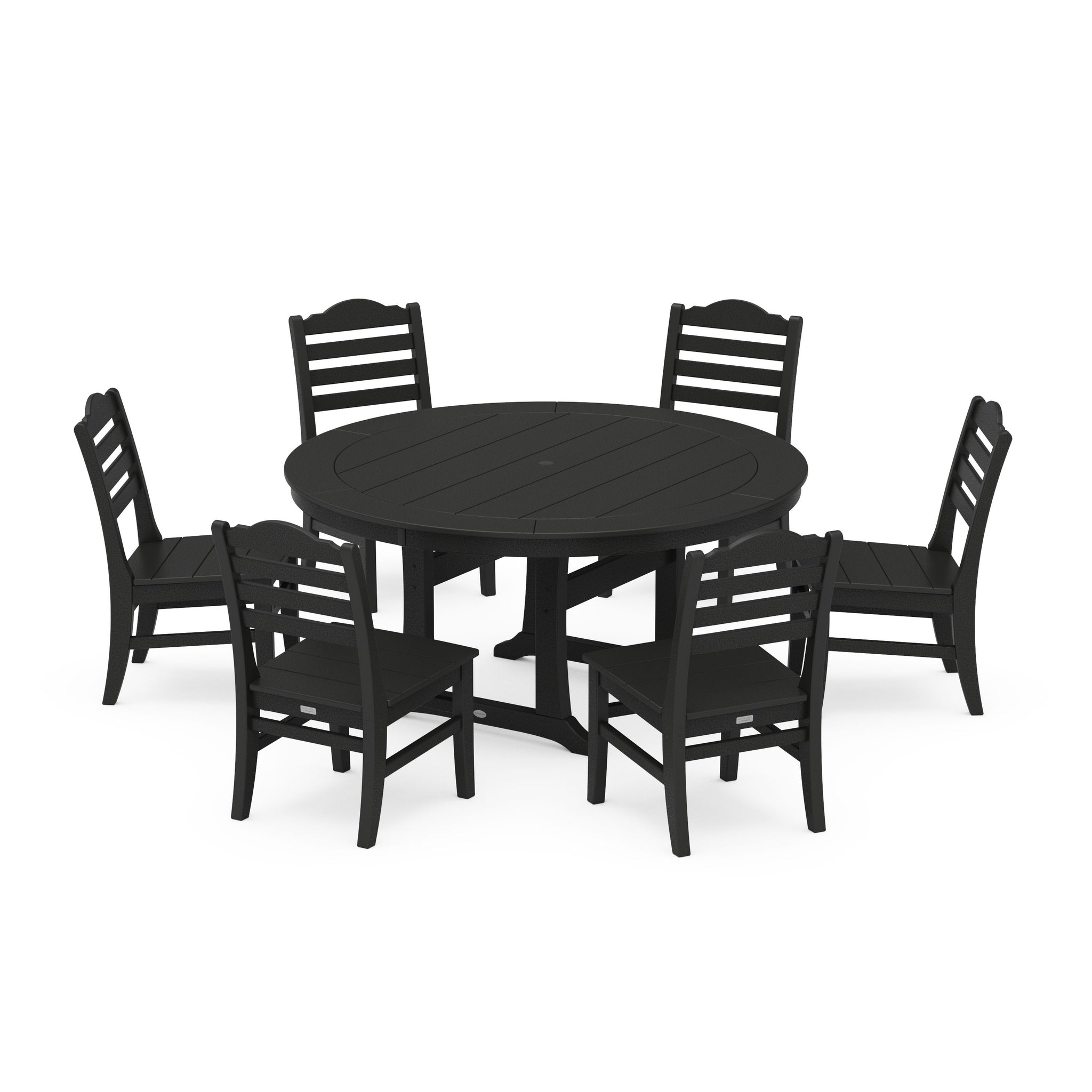 Savannah 7-Piece Side Chair Round Dining Set